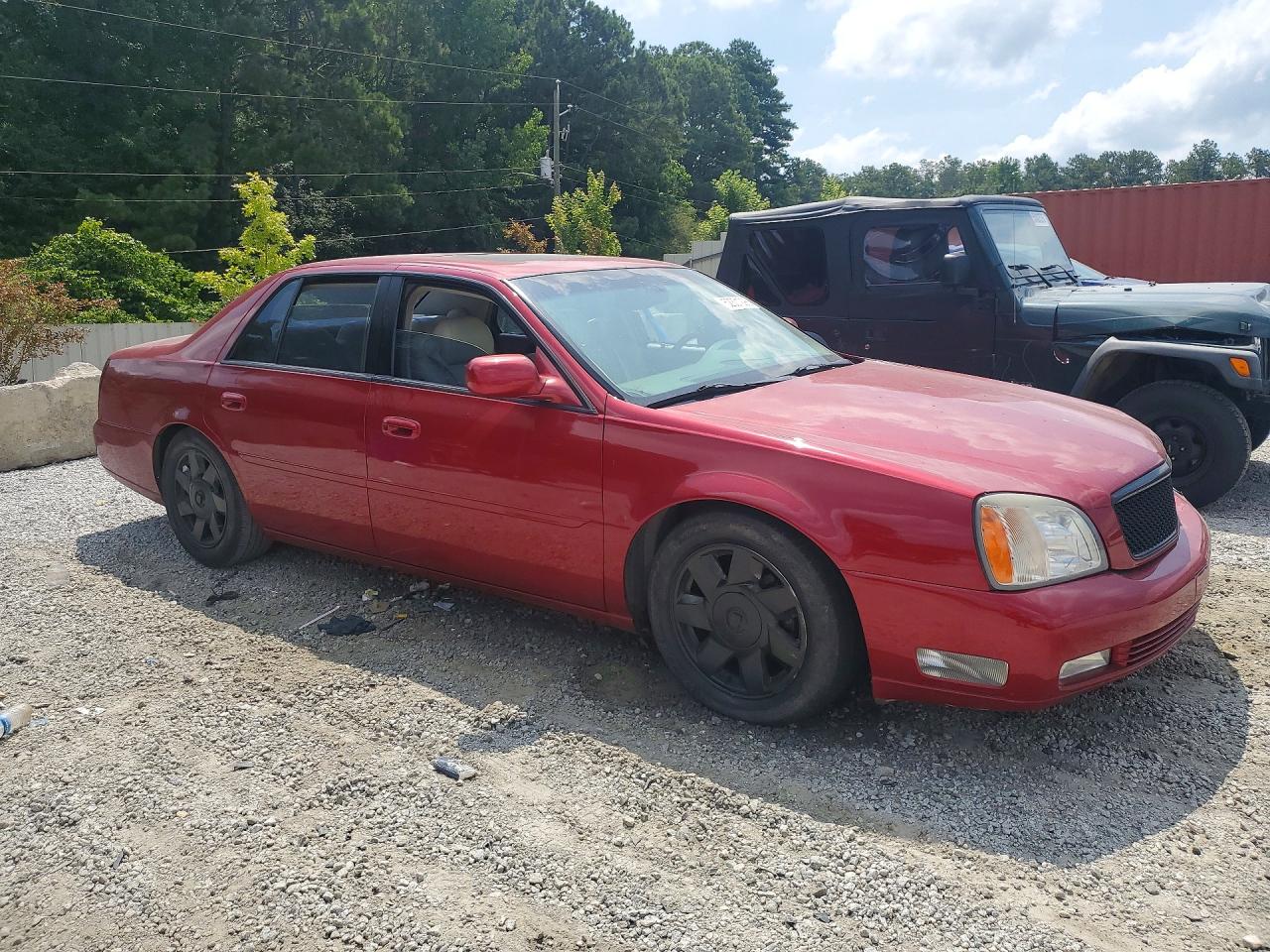 2000 Cadillac Deville Dts Burgundy vin: 1G6KF5493YU210273