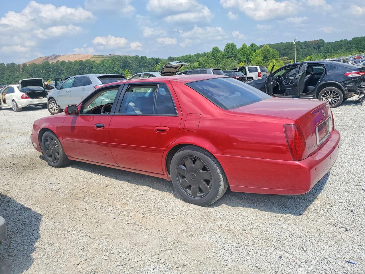 2000 Cadillac Deville Dts Burgundy vin: 1G6KF5493YU210273