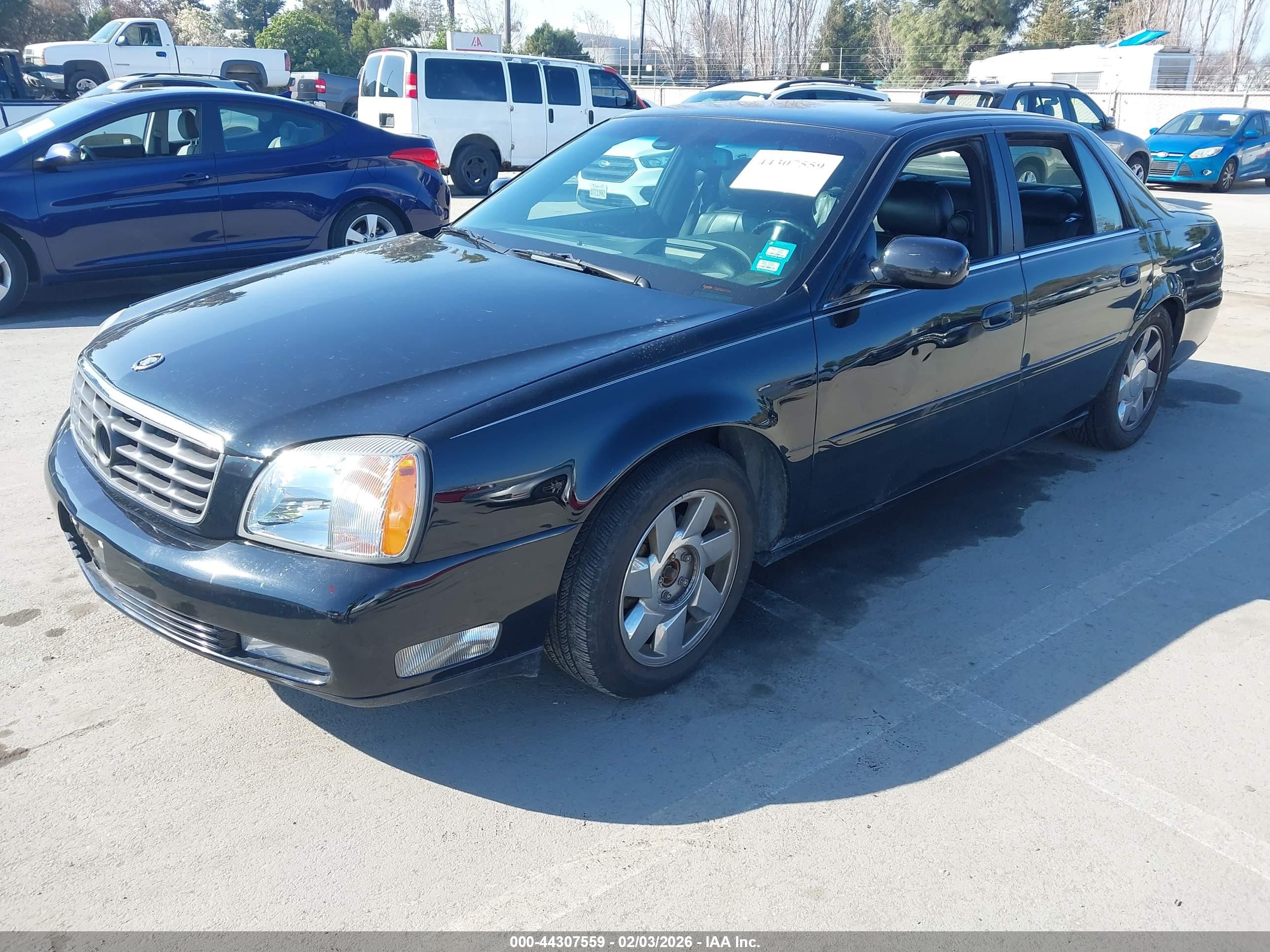 2000 Cadillac Deville Dts Black vin: 1G6KF5495YU185103