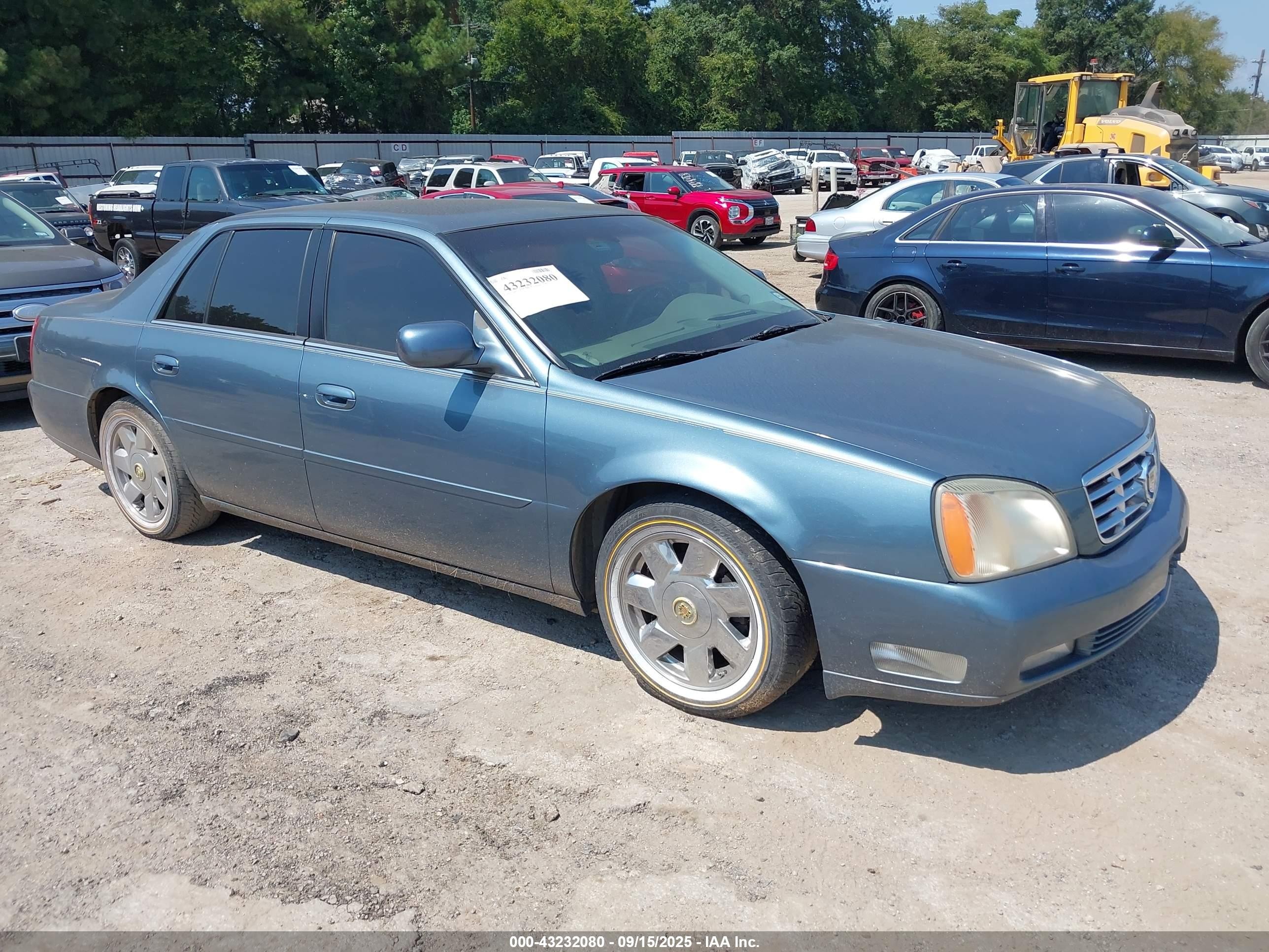2000 Cadillac Deville Dts Blue vin: 1G6KF5495YU292569