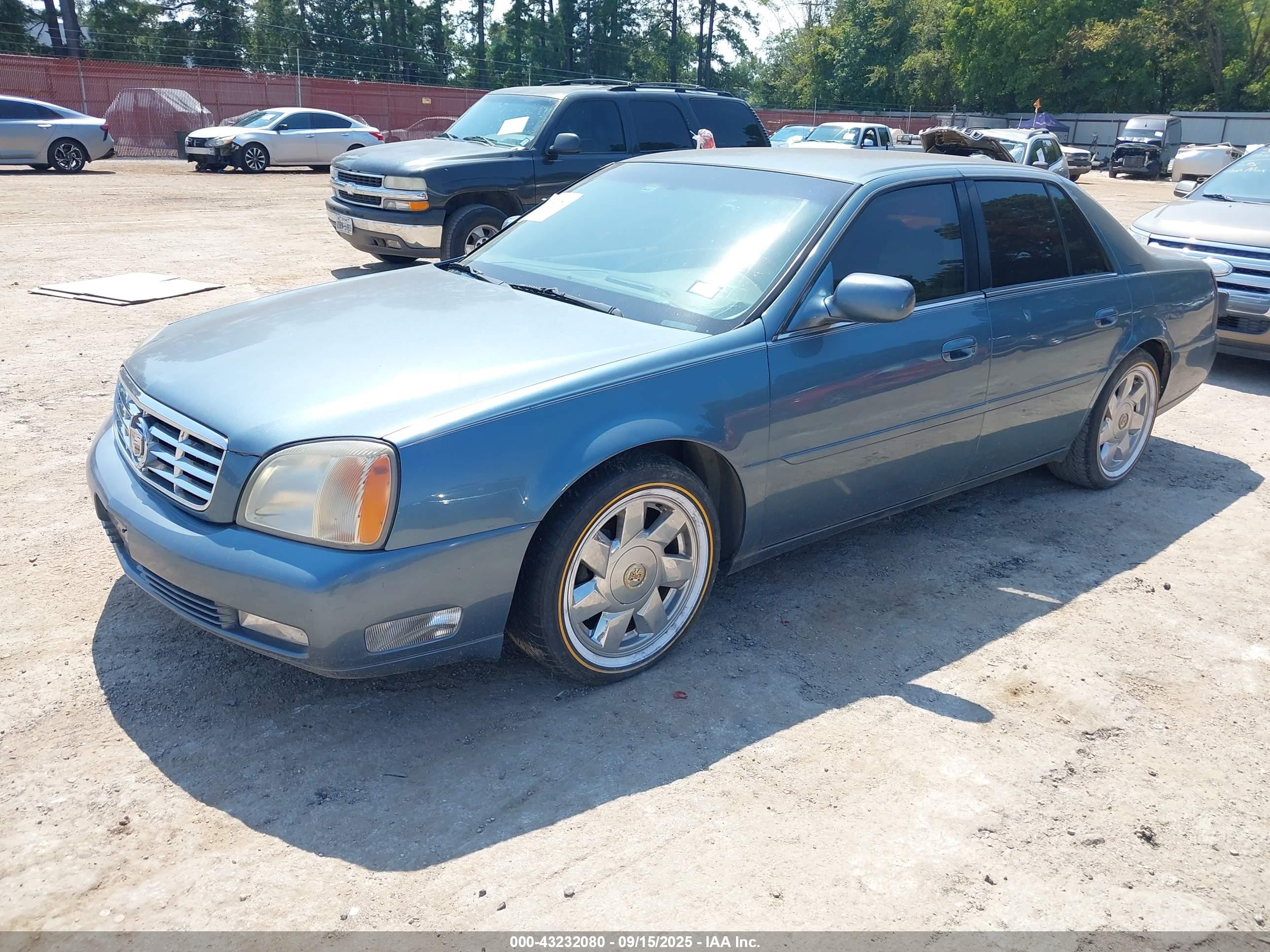 2000 Cadillac Deville Dts Blue vin: 1G6KF5495YU292569