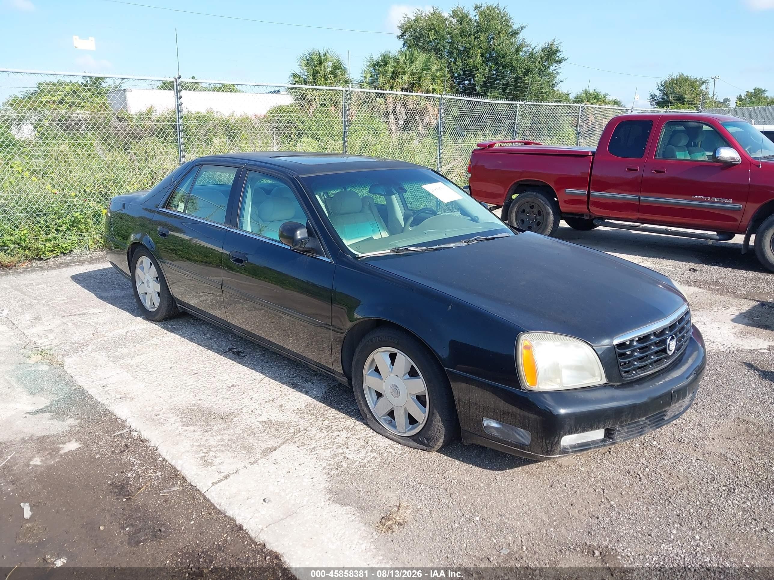2003 Cadillac Deville Dts Black vin: 1G6KF54993U149598