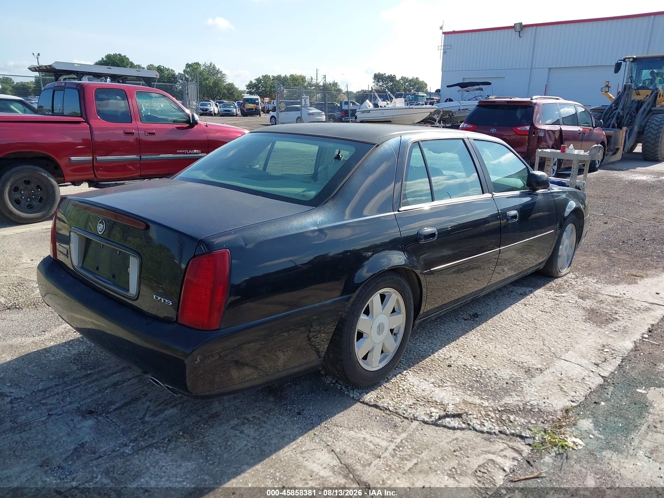 2003 Cadillac Deville Dts Black vin: 1G6KF54993U149598