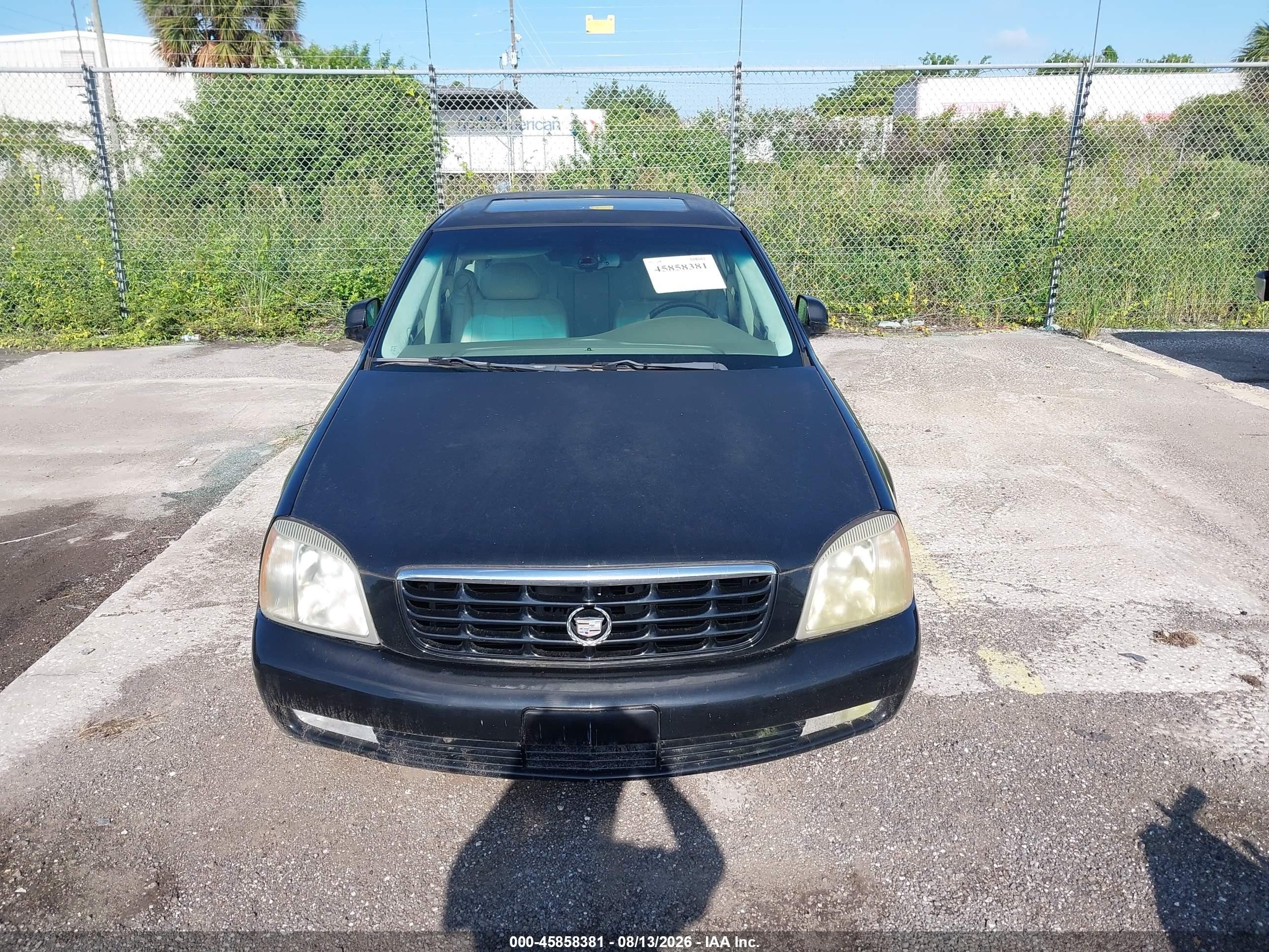 2003 Cadillac Deville Dts Black vin: 1G6KF54993U149598