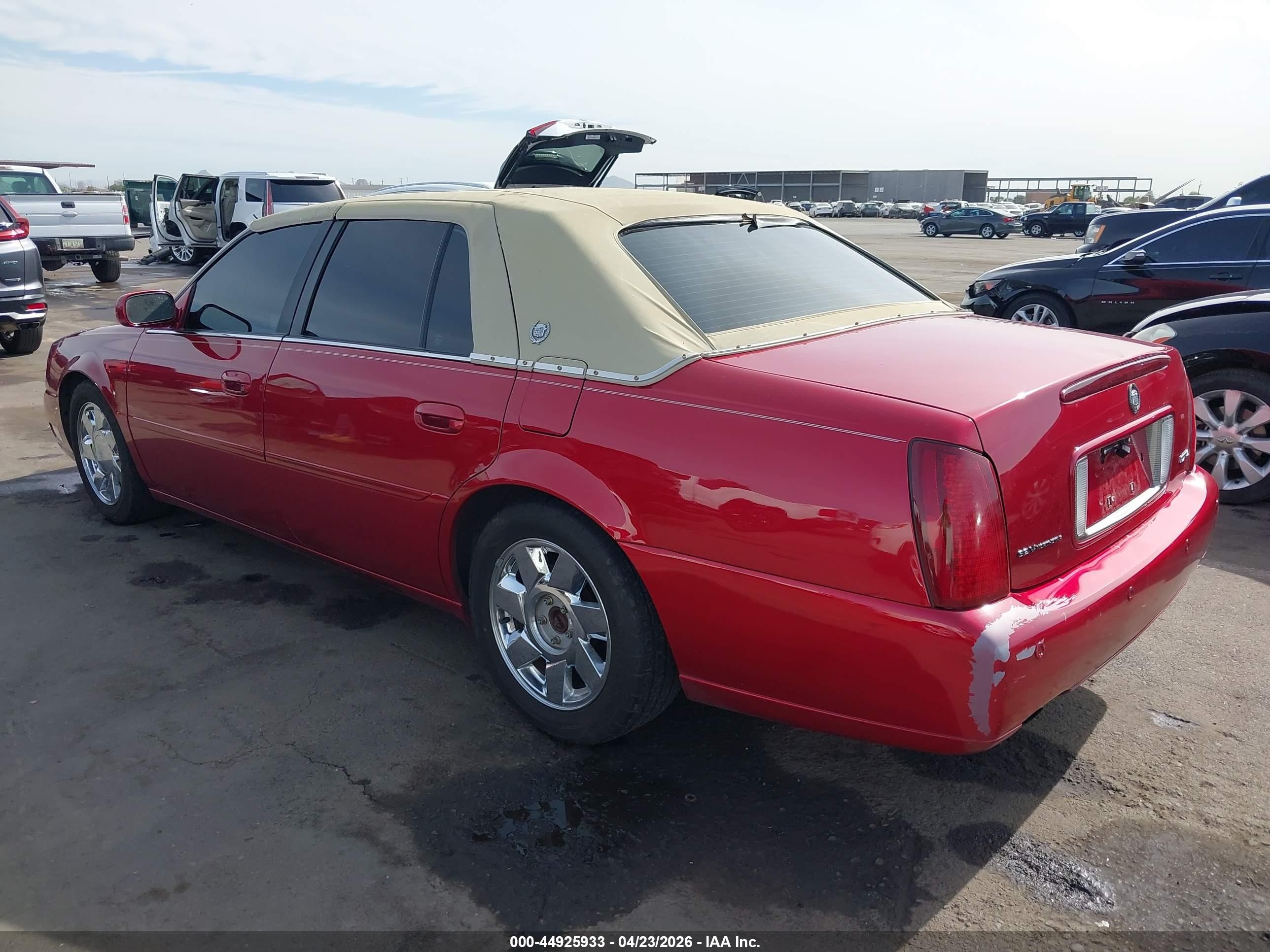 2001 Cadillac Deville Dts Red vin: 1G6KF549X1U221440