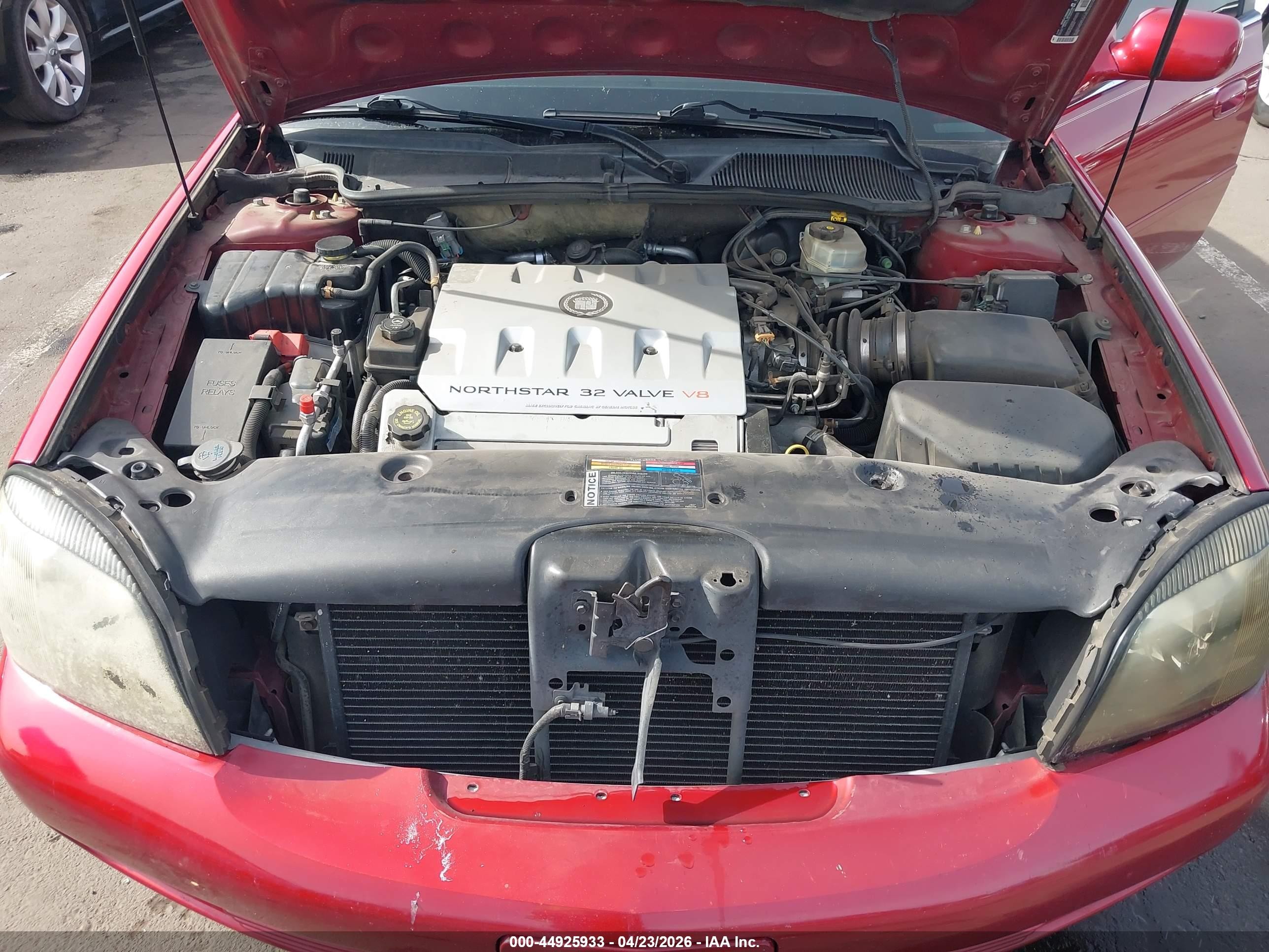 2001 Cadillac Deville Dts Red vin: 1G6KF549X1U221440
