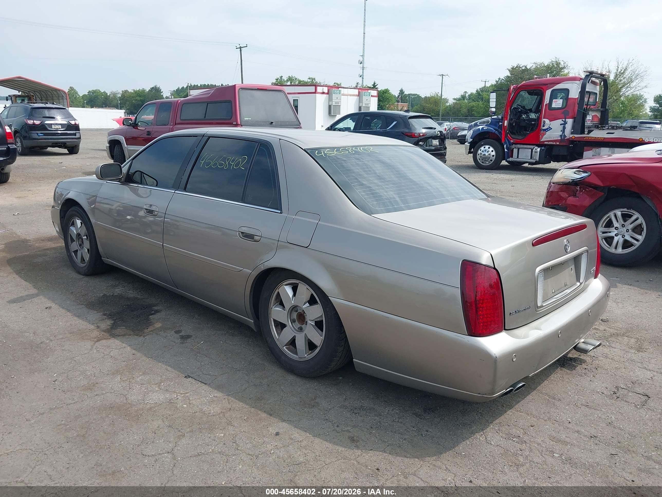 2003 Cadillac Deville Dts Beige vin: 1G6KF57953U208271