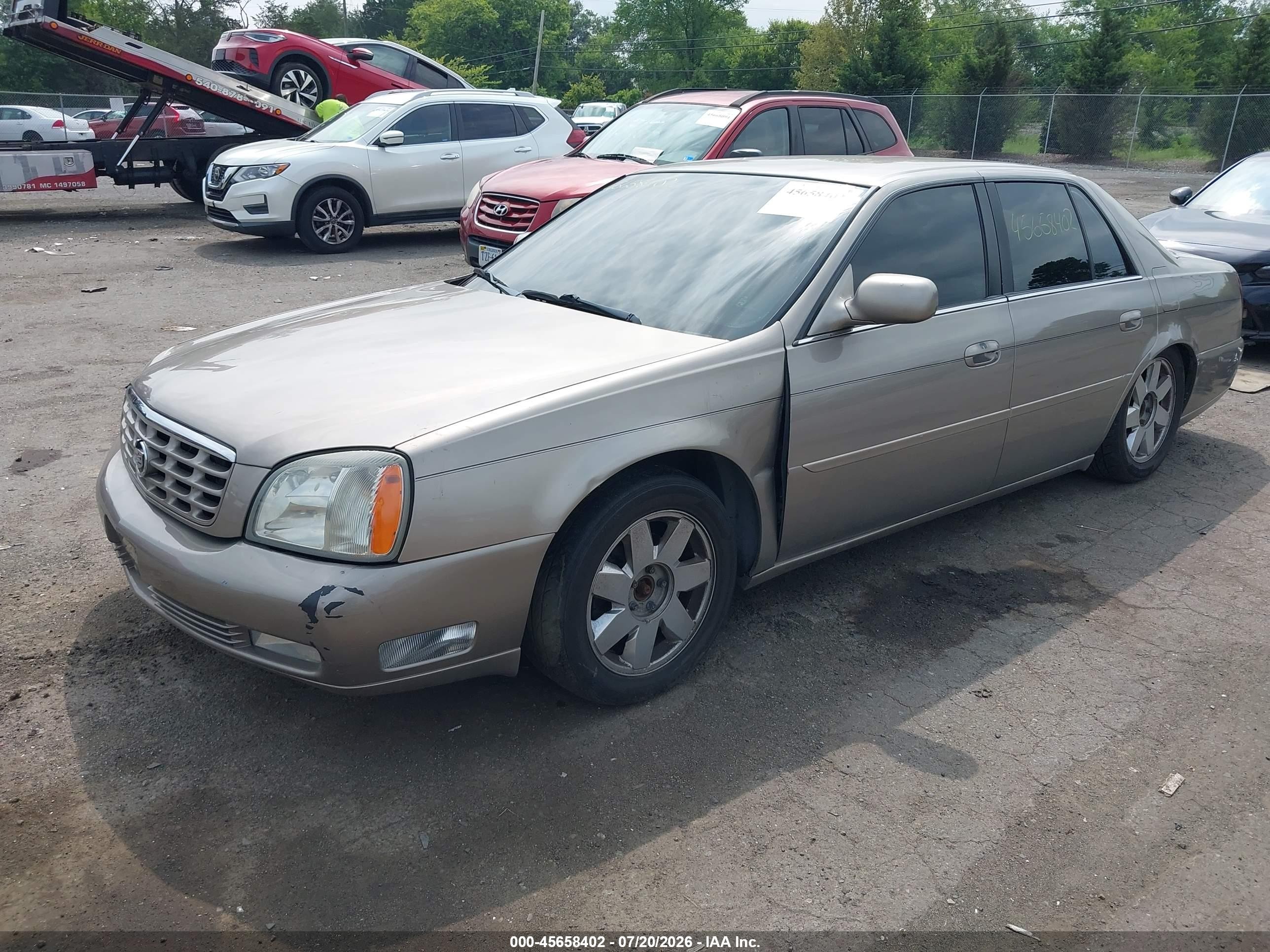 2003 Cadillac Deville Dts Beige vin: 1G6KF57953U208271