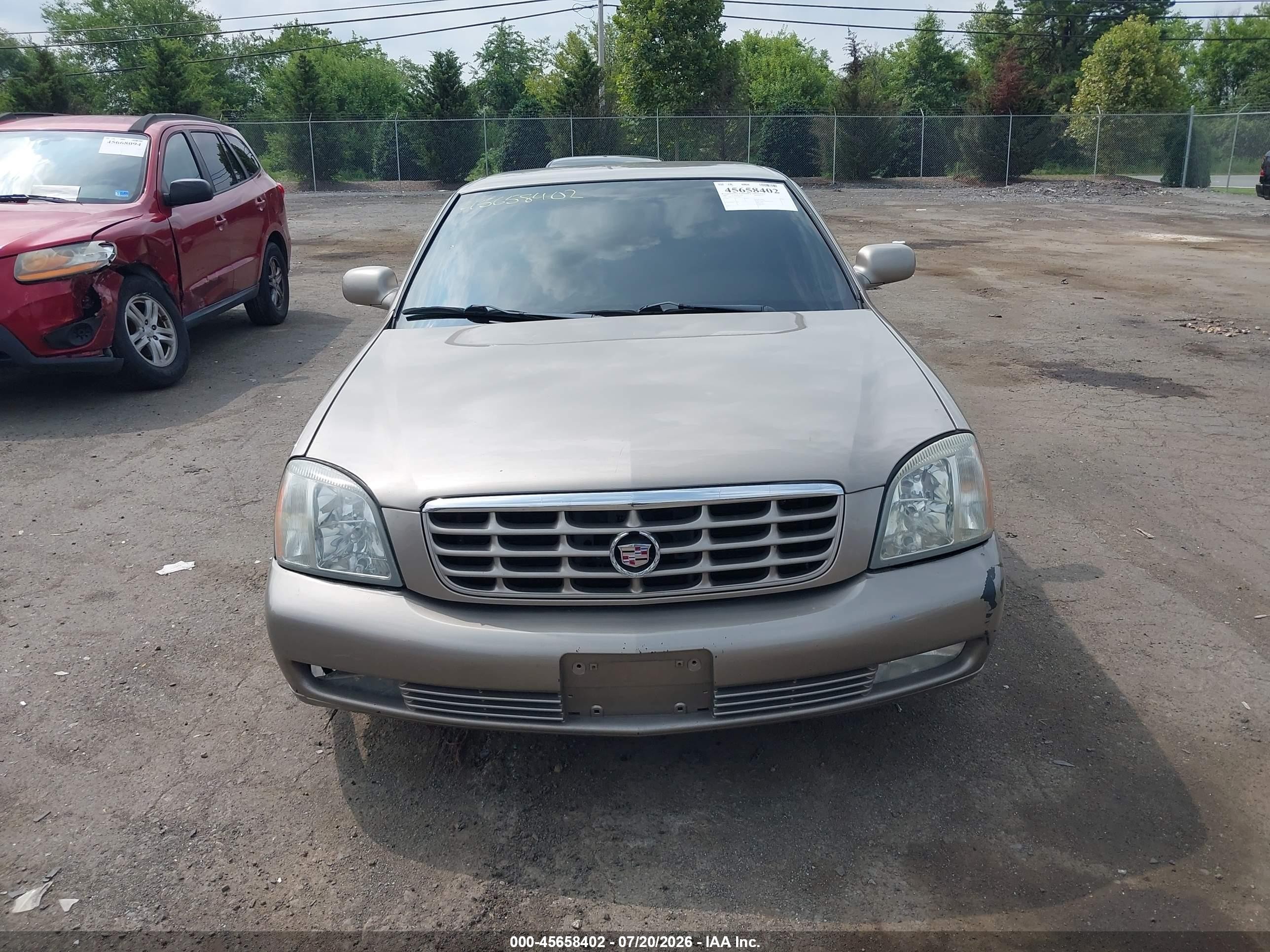 2003 Cadillac Deville Dts Beige vin: 1G6KF57953U208271