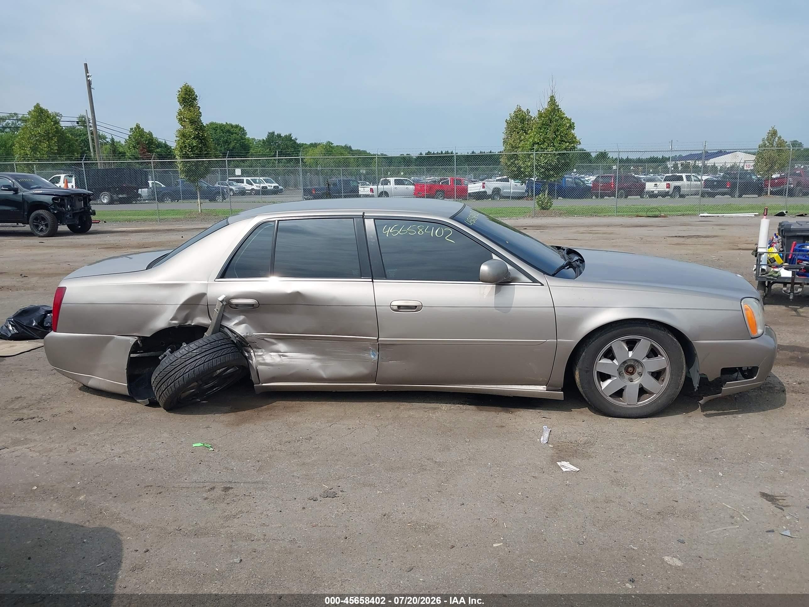 2003 Cadillac Deville Dts Beige vin: 1G6KF57953U208271