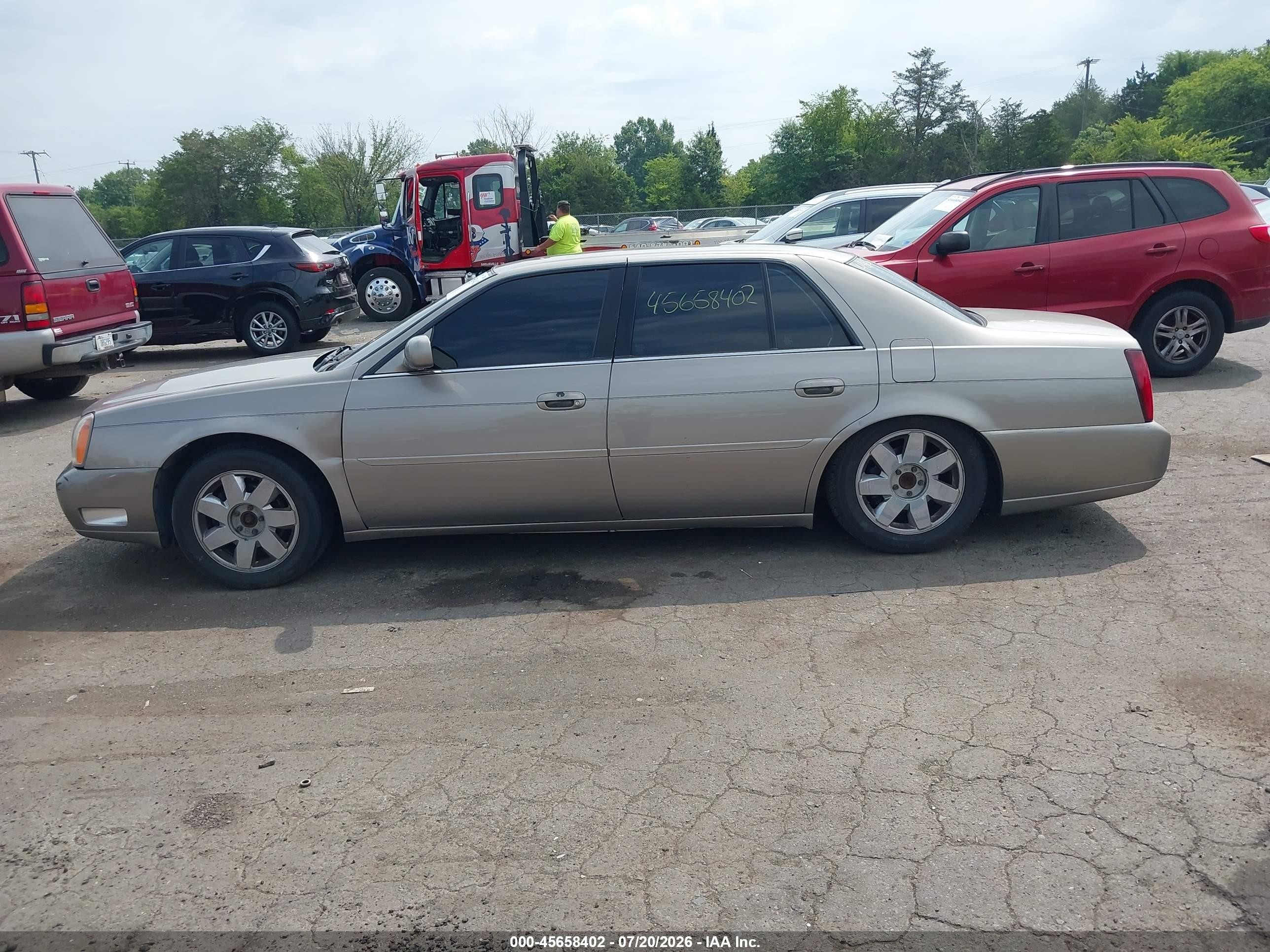 2003 Cadillac Deville Dts Beige vin: 1G6KF57953U208271