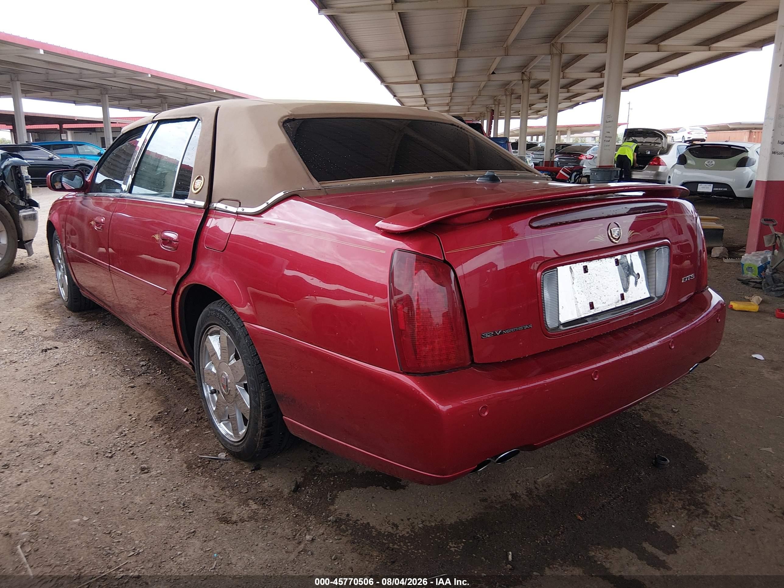 2003 Cadillac Deville Dts Red vin: 1G6KF57963U263022