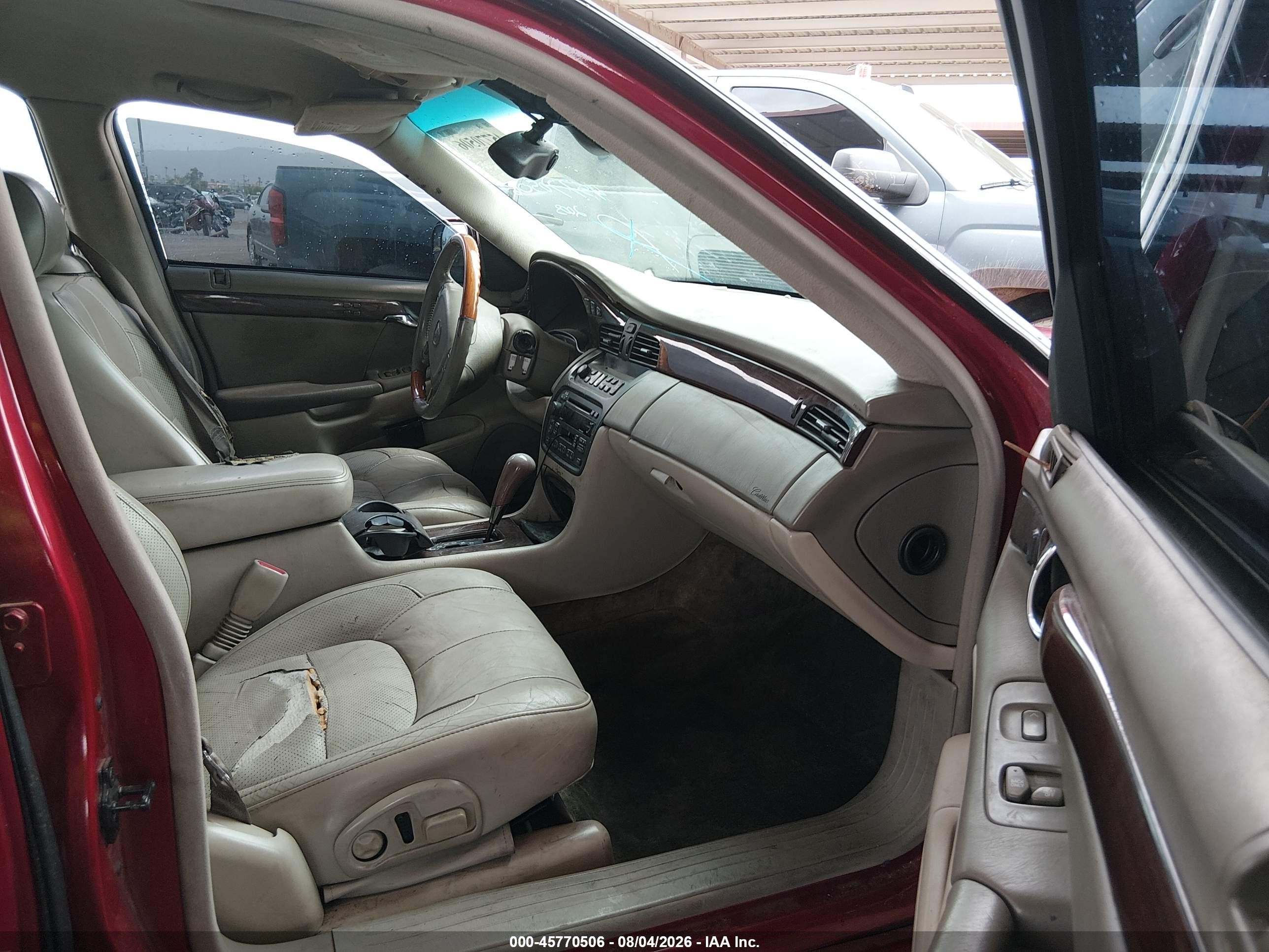 2003 Cadillac Deville Dts Red vin: 1G6KF57963U263022