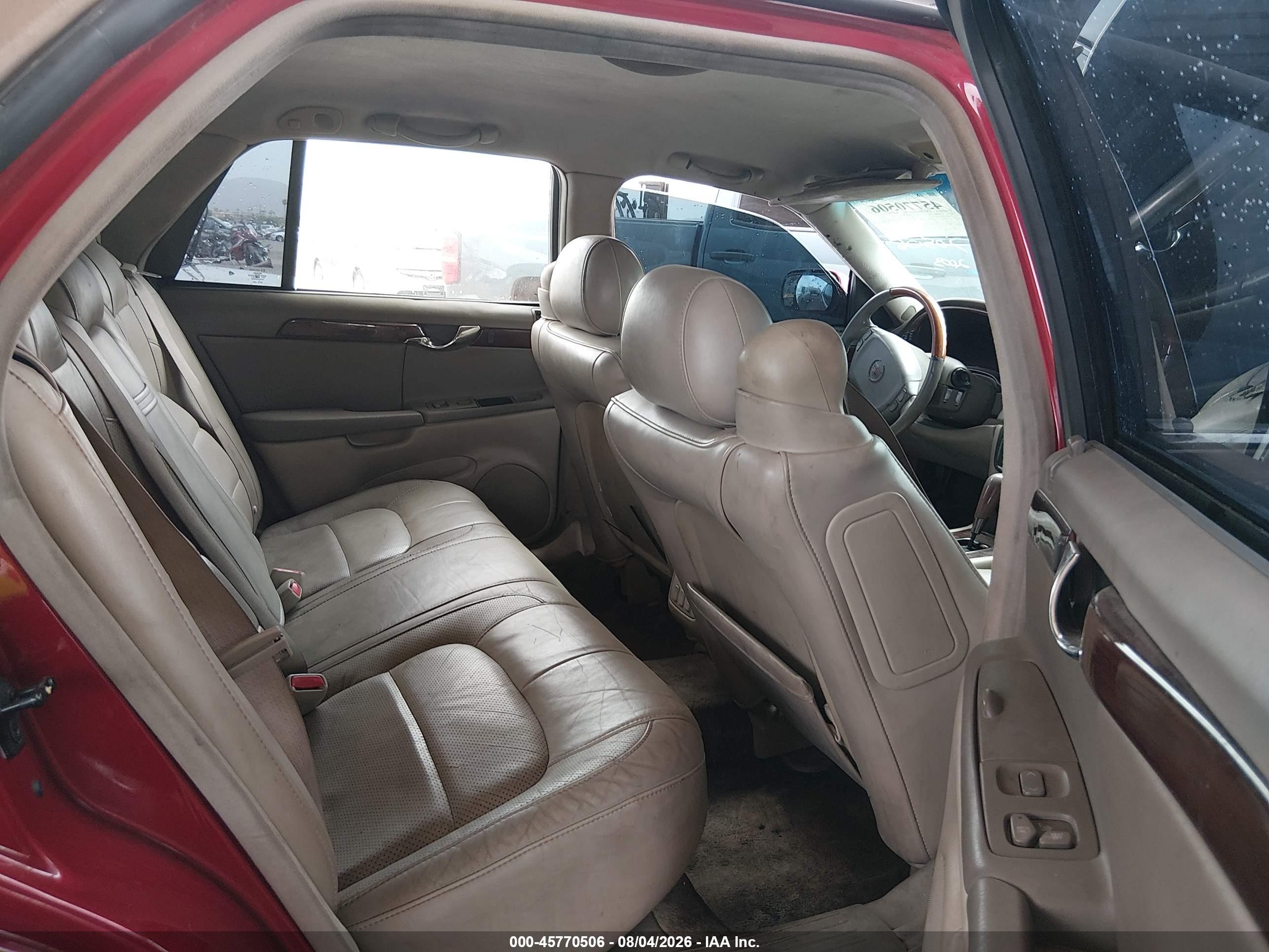 2003 Cadillac Deville Dts Red vin: 1G6KF57963U263022