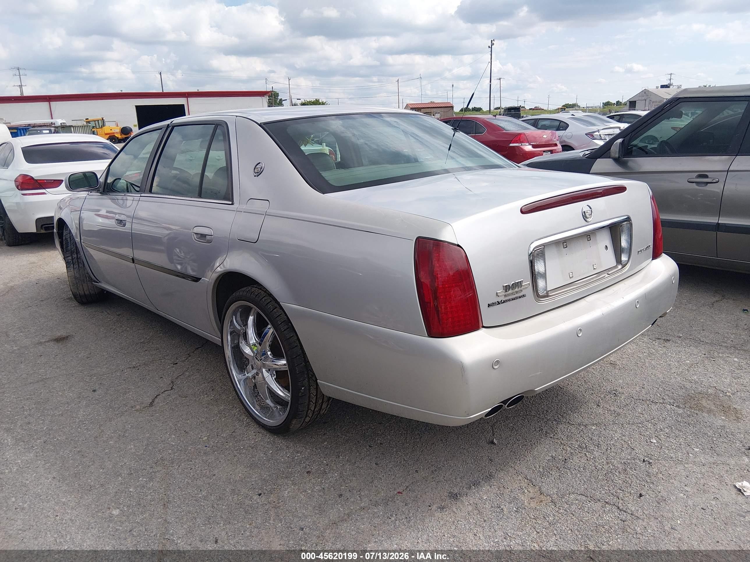 2001 Cadillac Deville Dts Gray vin: 1G6KF57971U245013
