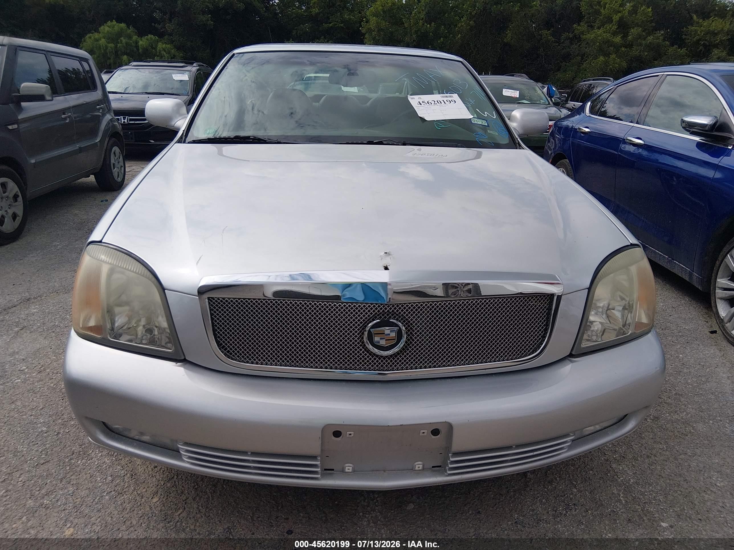 2001 Cadillac Deville Dts Gray vin: 1G6KF57971U245013