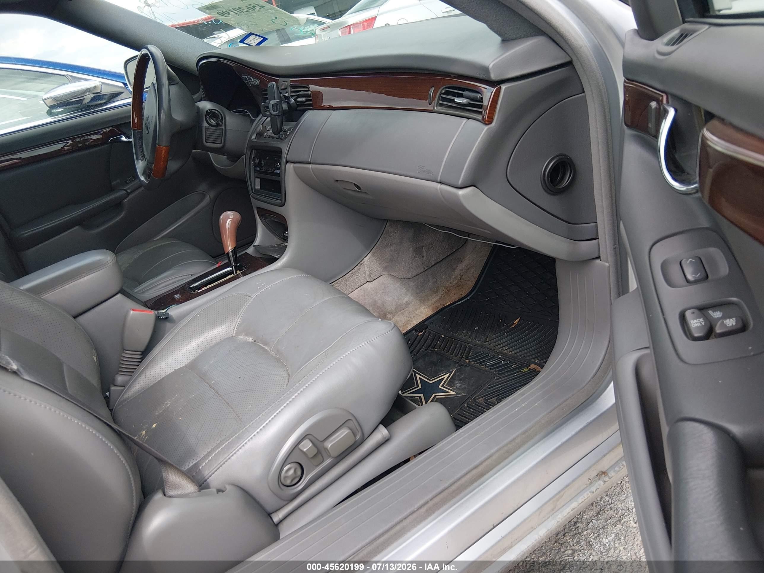 2001 Cadillac Deville Dts Gray vin: 1G6KF57971U245013