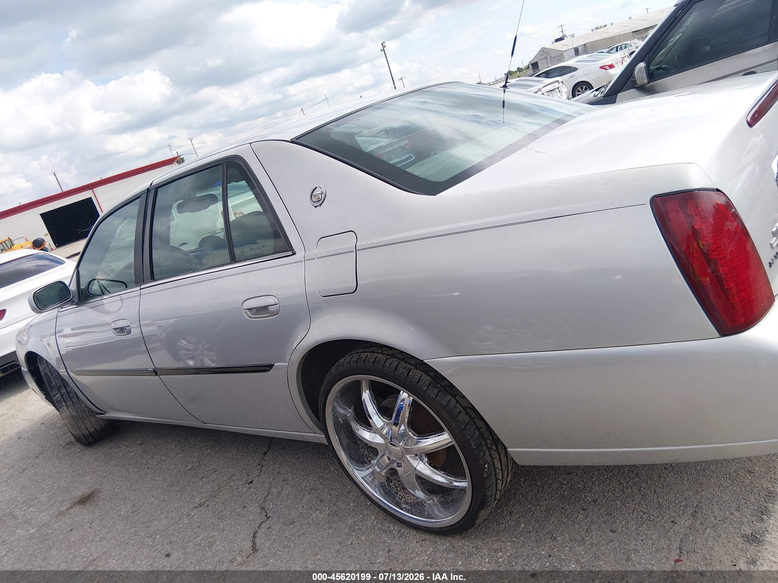2001 Cadillac Deville Dts Gray vin: 1G6KF57971U245013