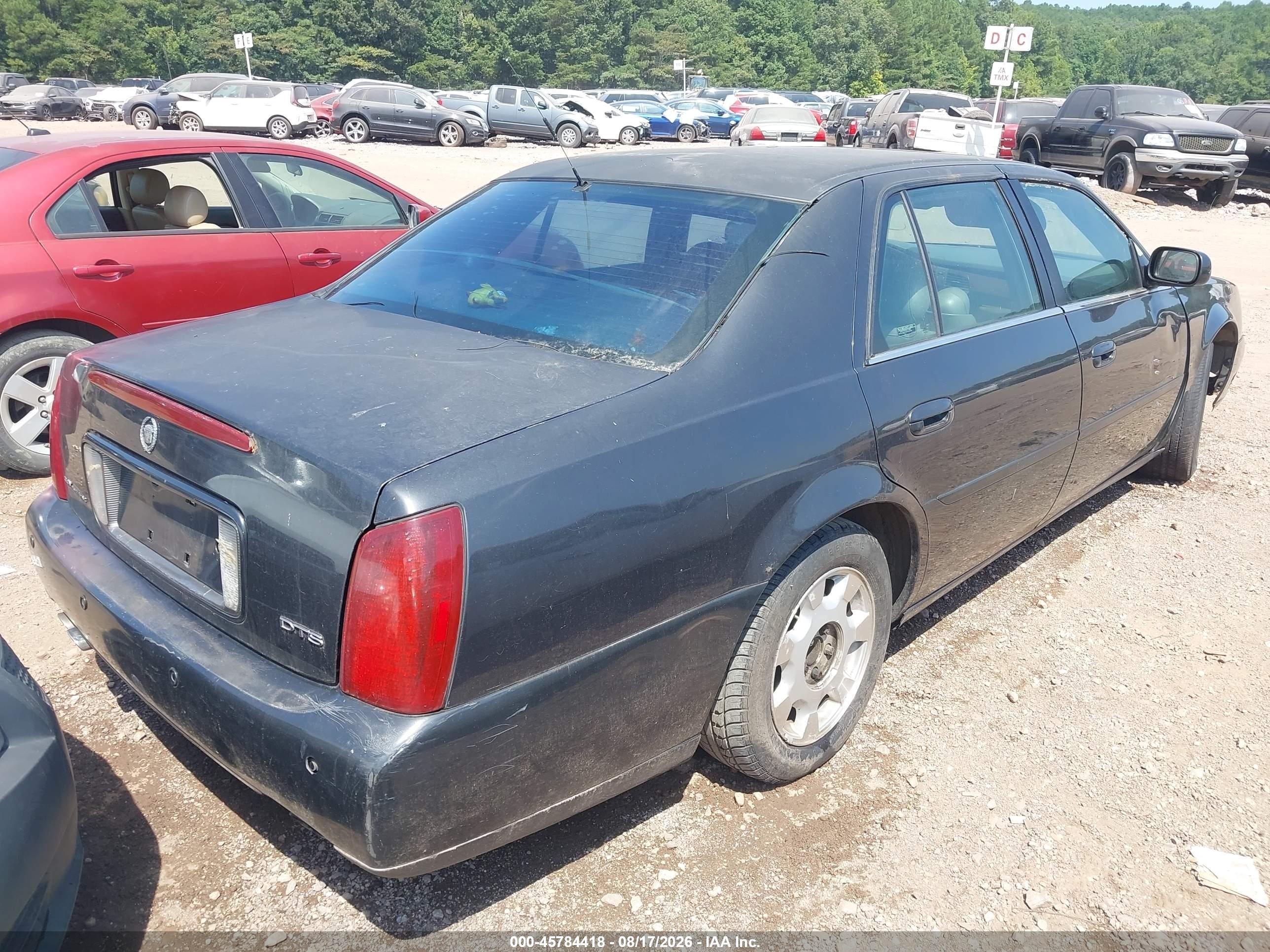 2001 Cadillac Deville Dts Черный vin: 1G6KF57971U259493