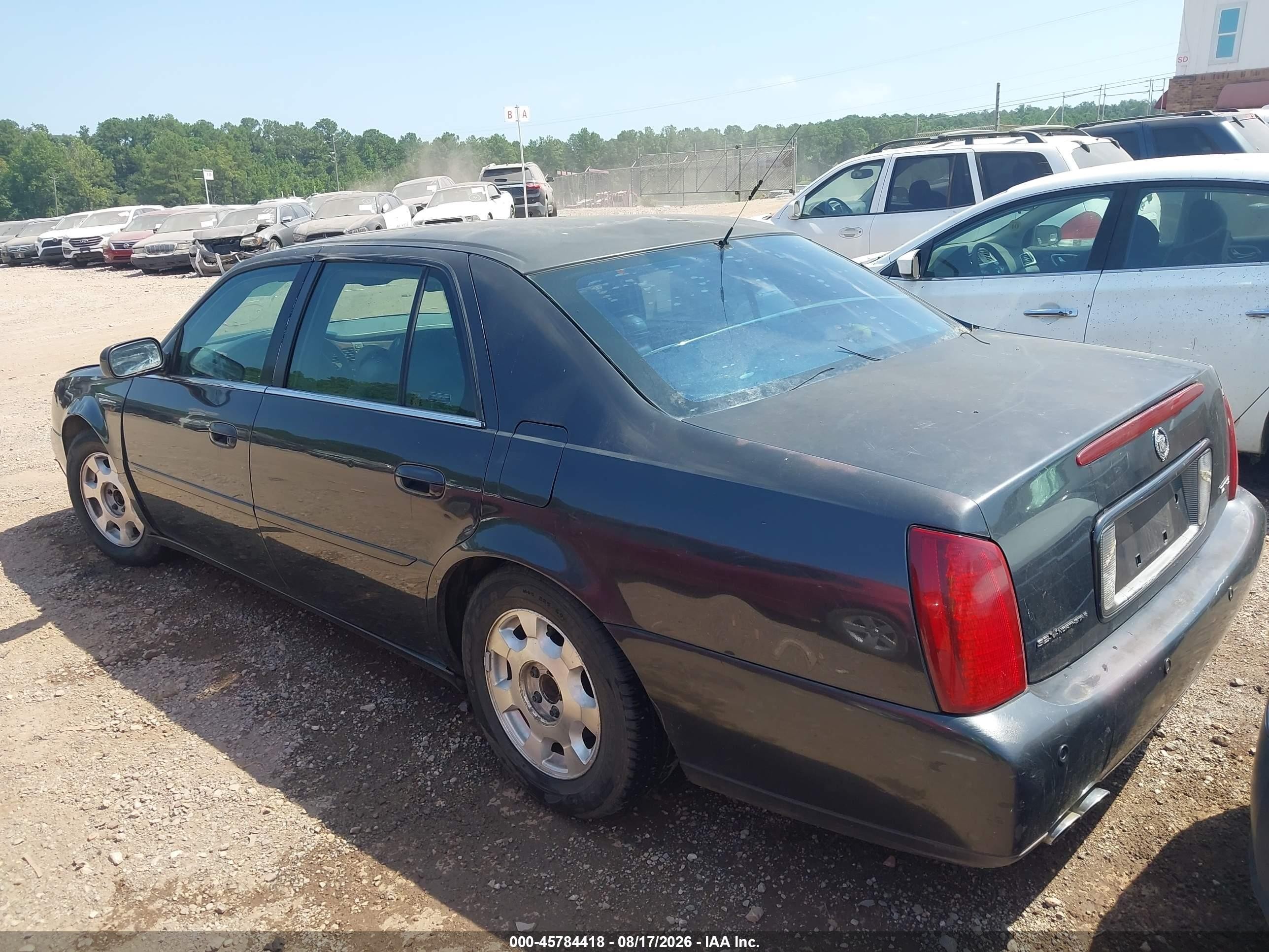 2001 Cadillac Deville Dts Черный vin: 1G6KF57971U259493