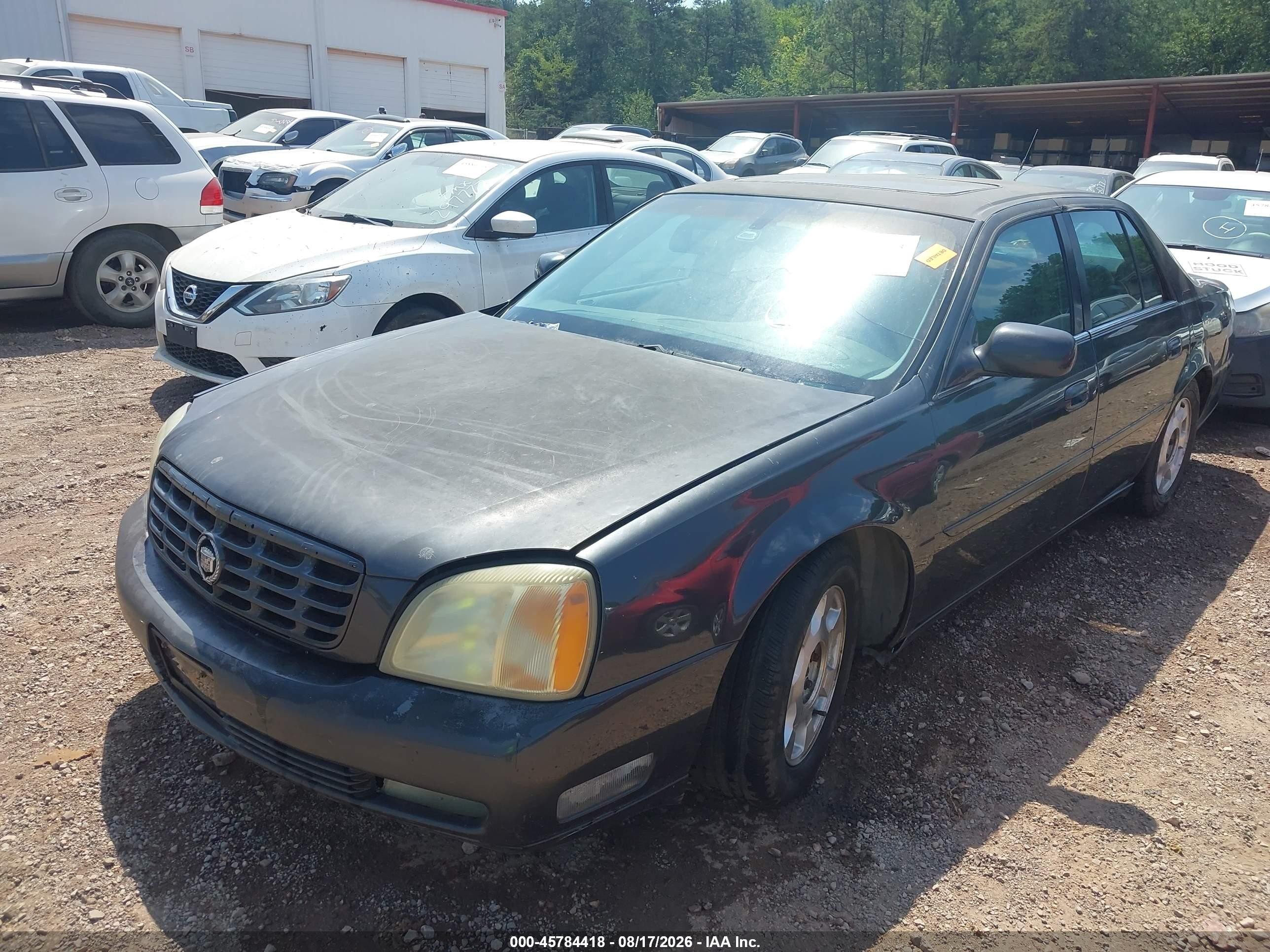 2001 Cadillac Deville Dts Черный vin: 1G6KF57971U259493