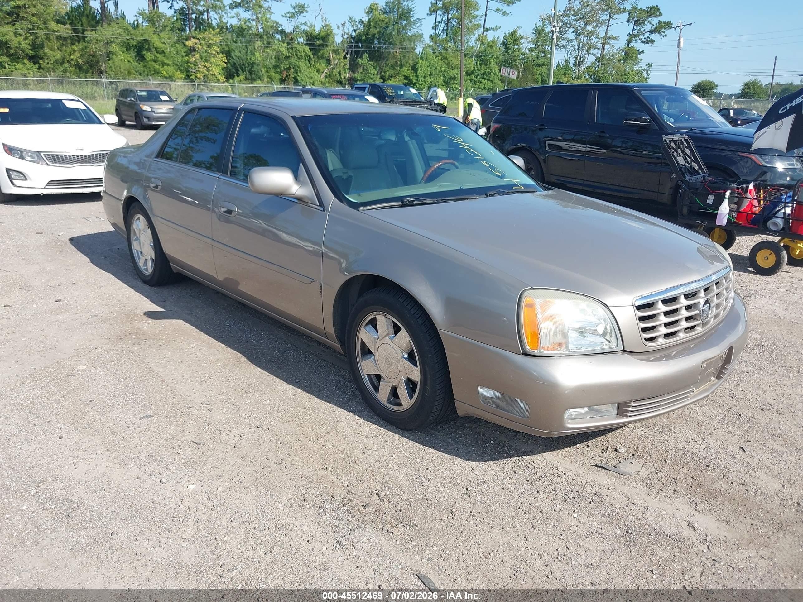 2001 Cadillac Deville Dts Beige vin: 1G6KF57981U286685