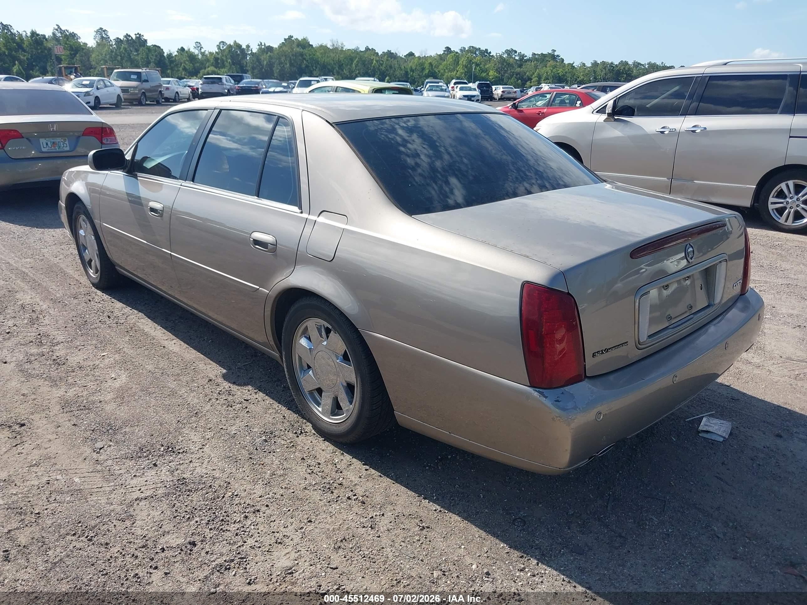 2001 Cadillac Deville Dts Beige vin: 1G6KF57981U286685