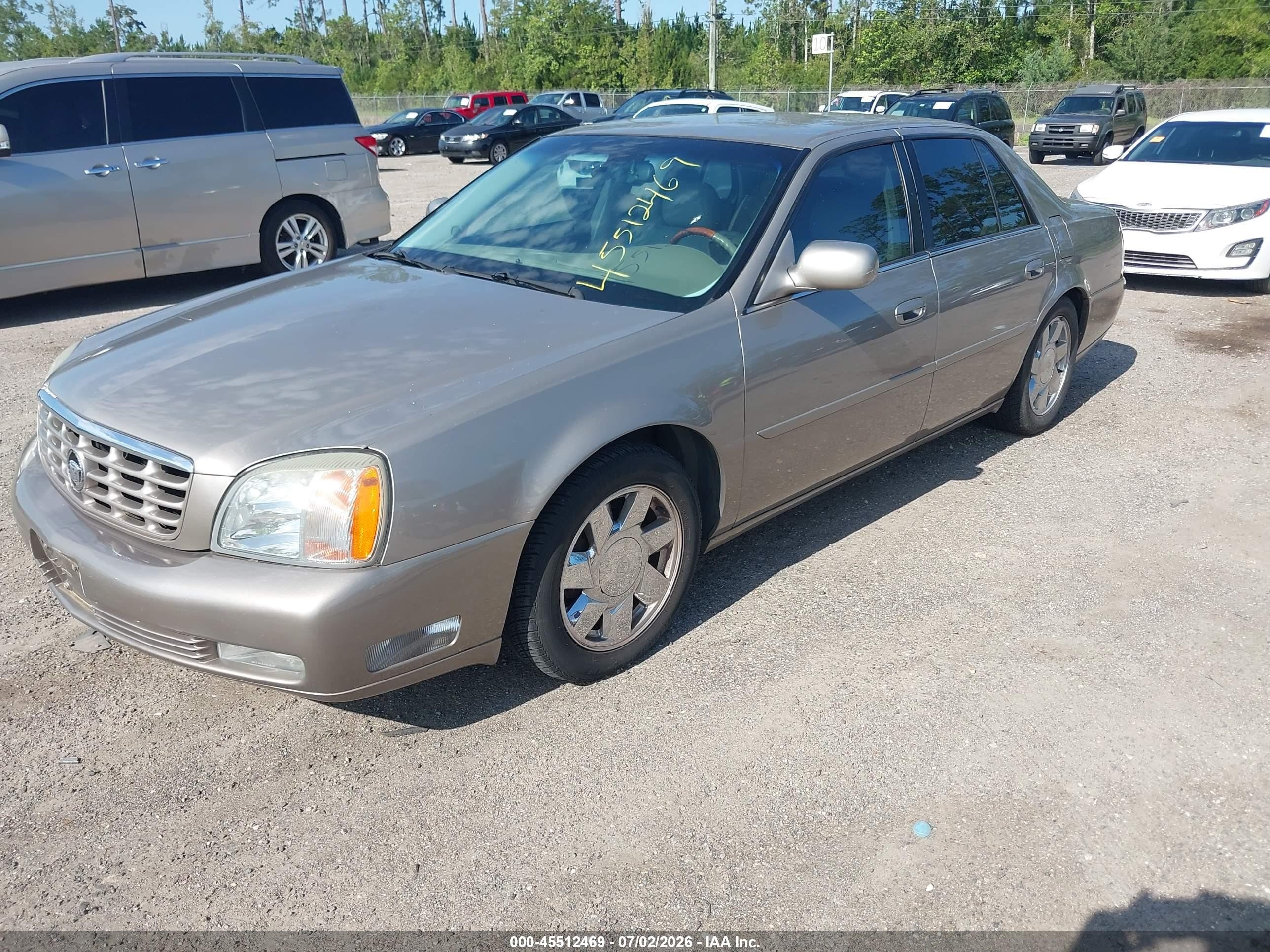 2001 Cadillac Deville Dts Beige vin: 1G6KF57981U286685