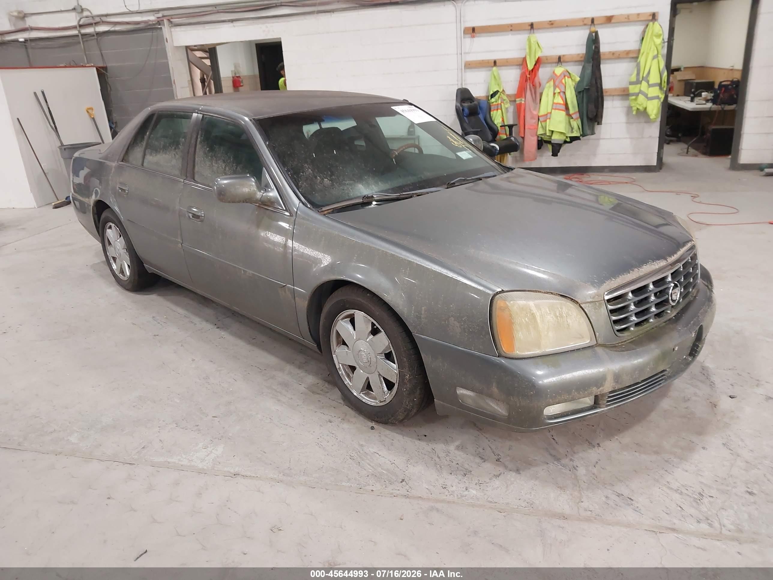 2003 Cadillac Deville Dts Gray vin: 1G6KF57983U221144