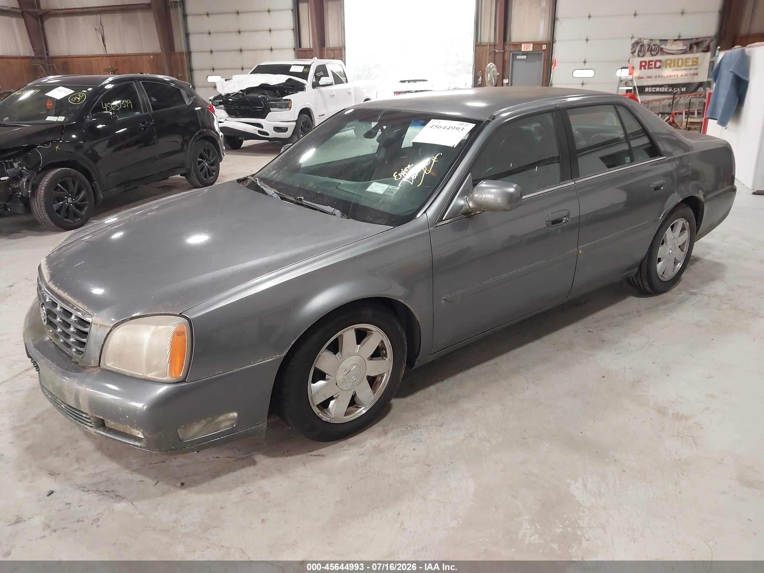 2003 Cadillac Deville Dts Gray vin: 1G6KF57983U221144