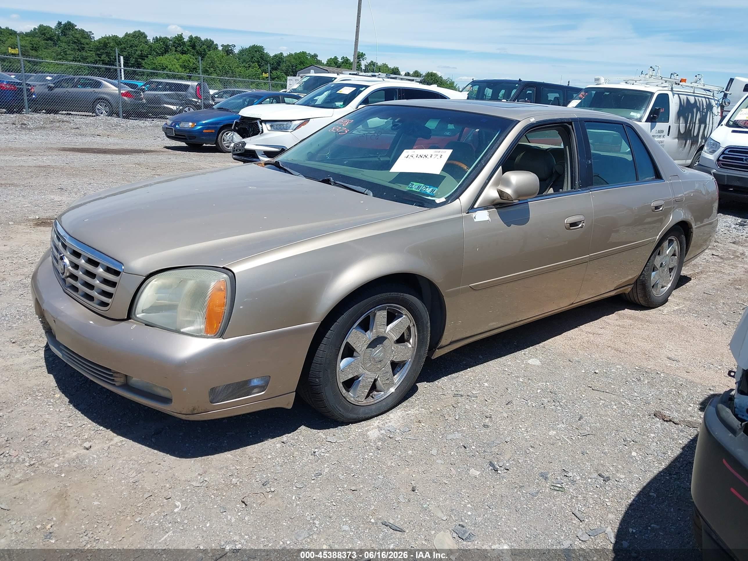 2005 Cadillac Deville Dts Gold vin: 1G6KF57985U216755