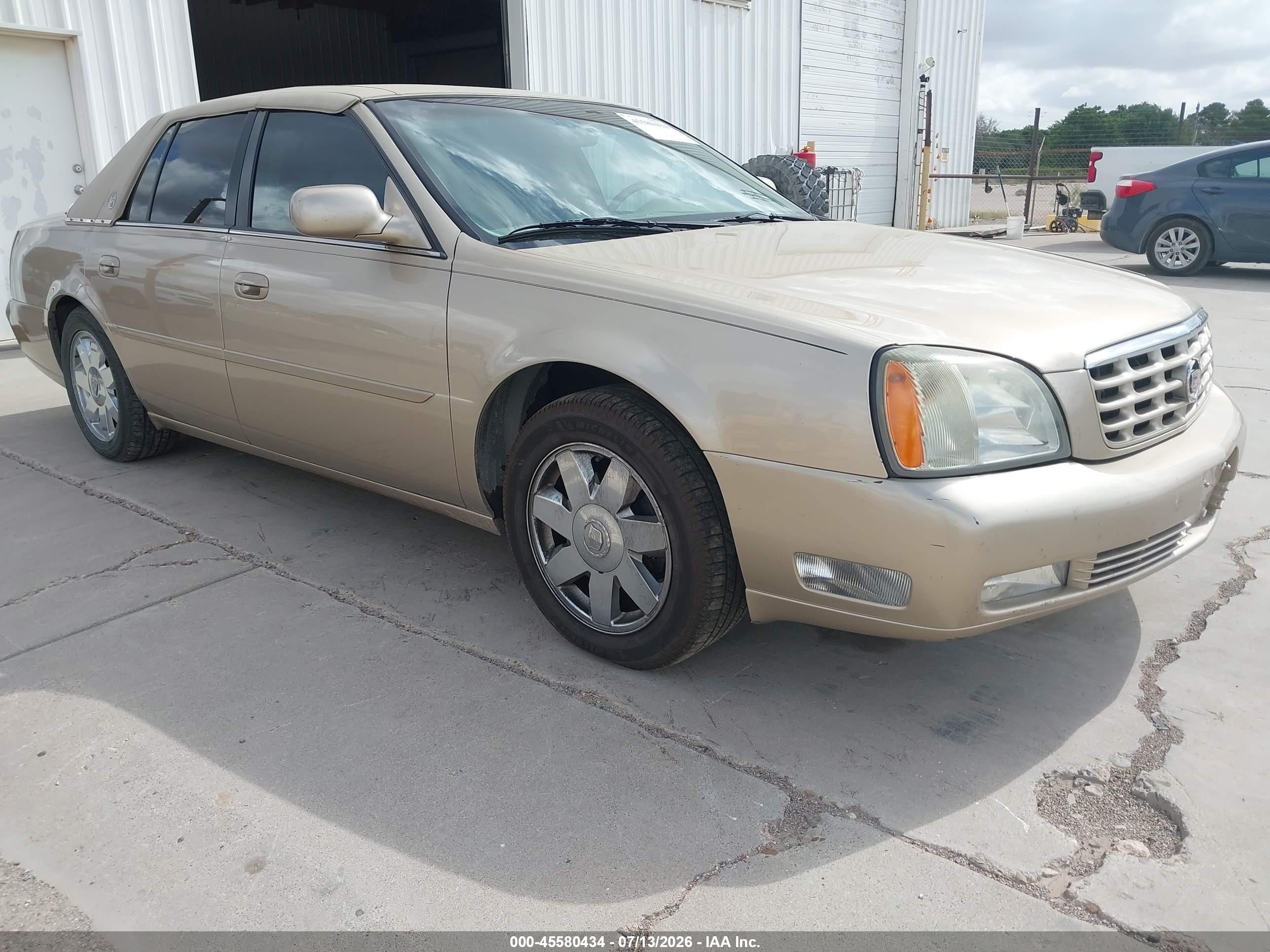 2005 Cadillac Deville Dts Золотой vin: 1G6KF57985U225357