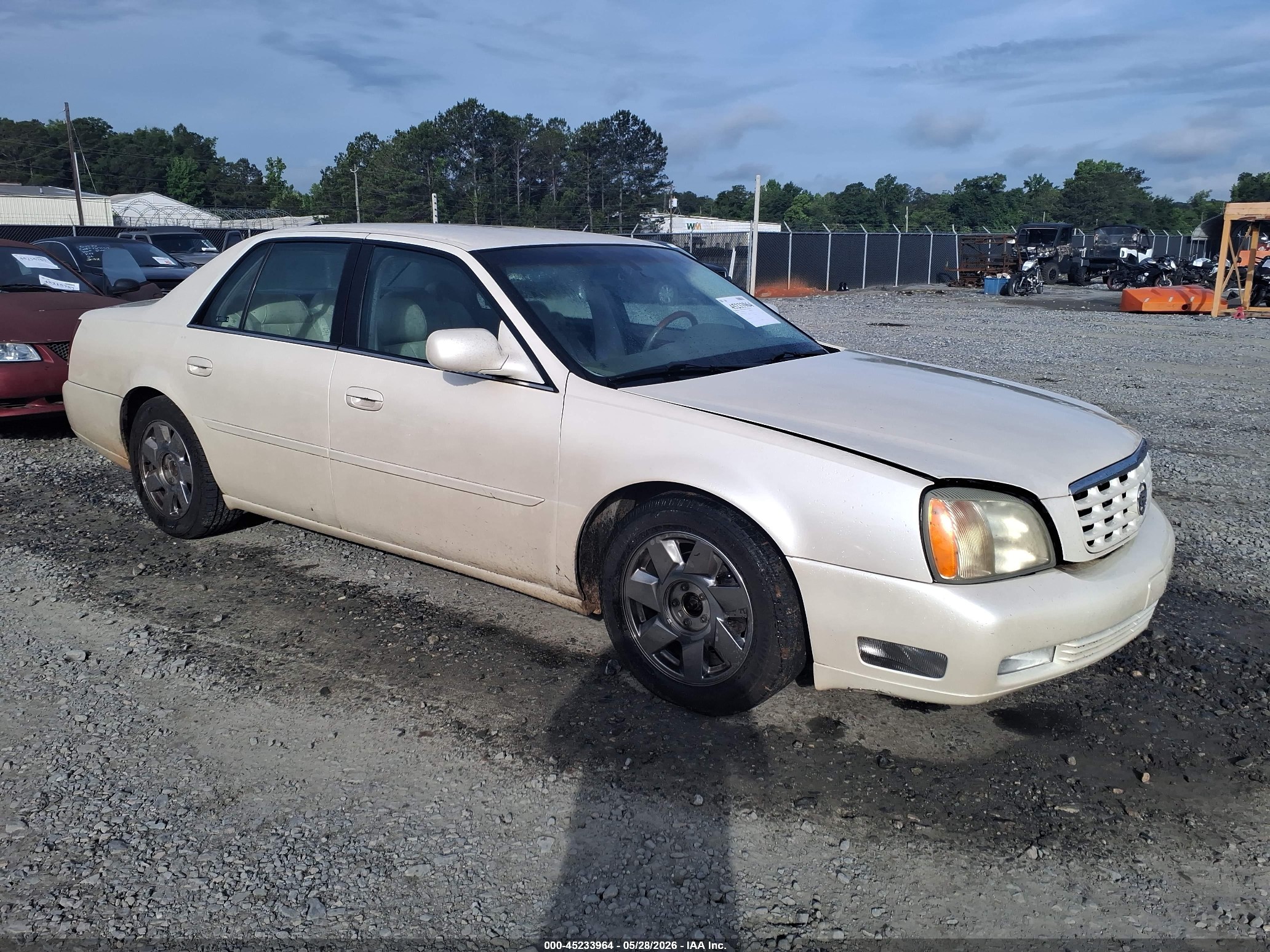 2002 Cadillac Deville Dts White vin: 1G6KF57992U118040