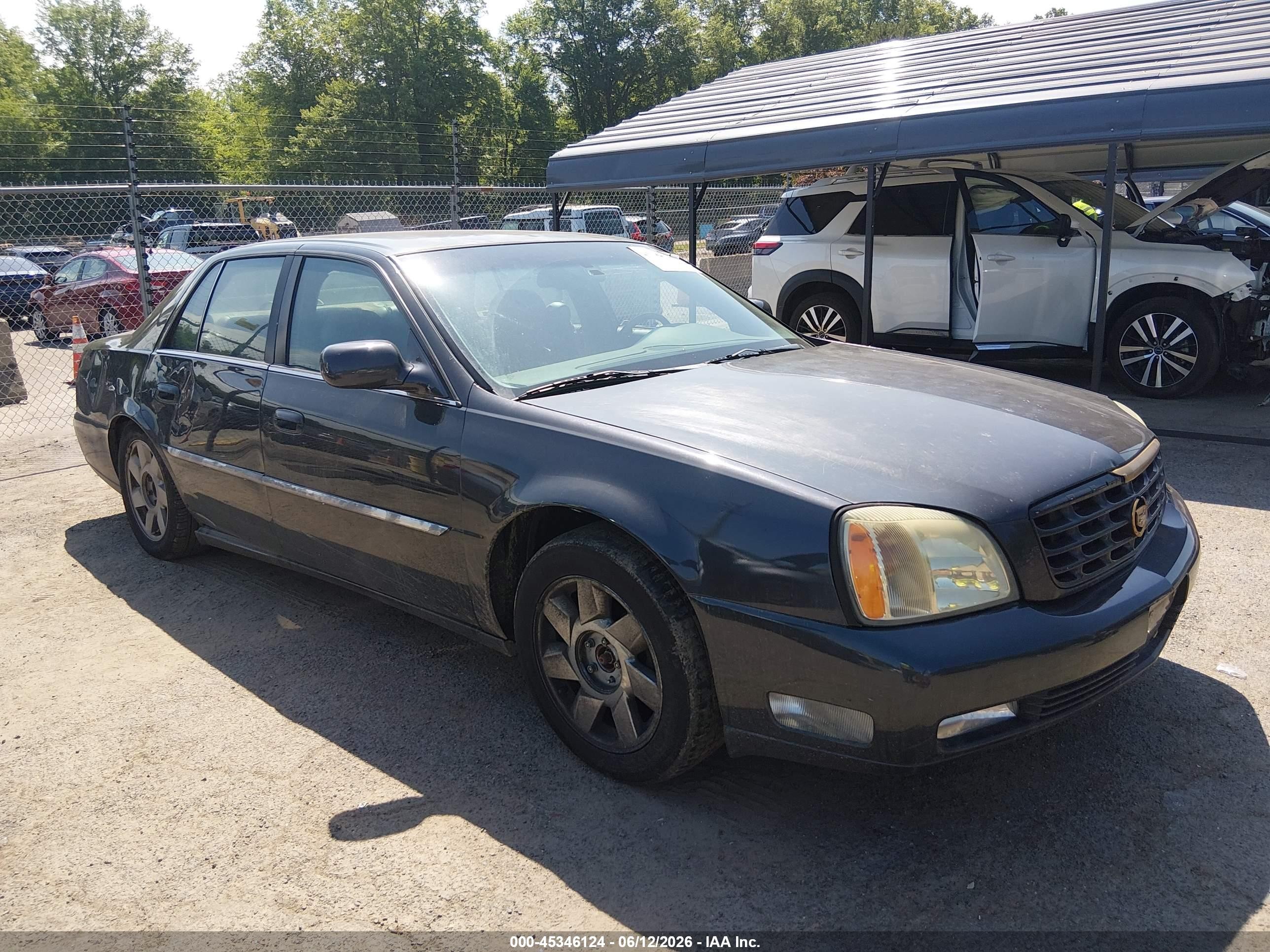 2002 Cadillac Deville Dts Gray vin: 1G6KF57992U247458