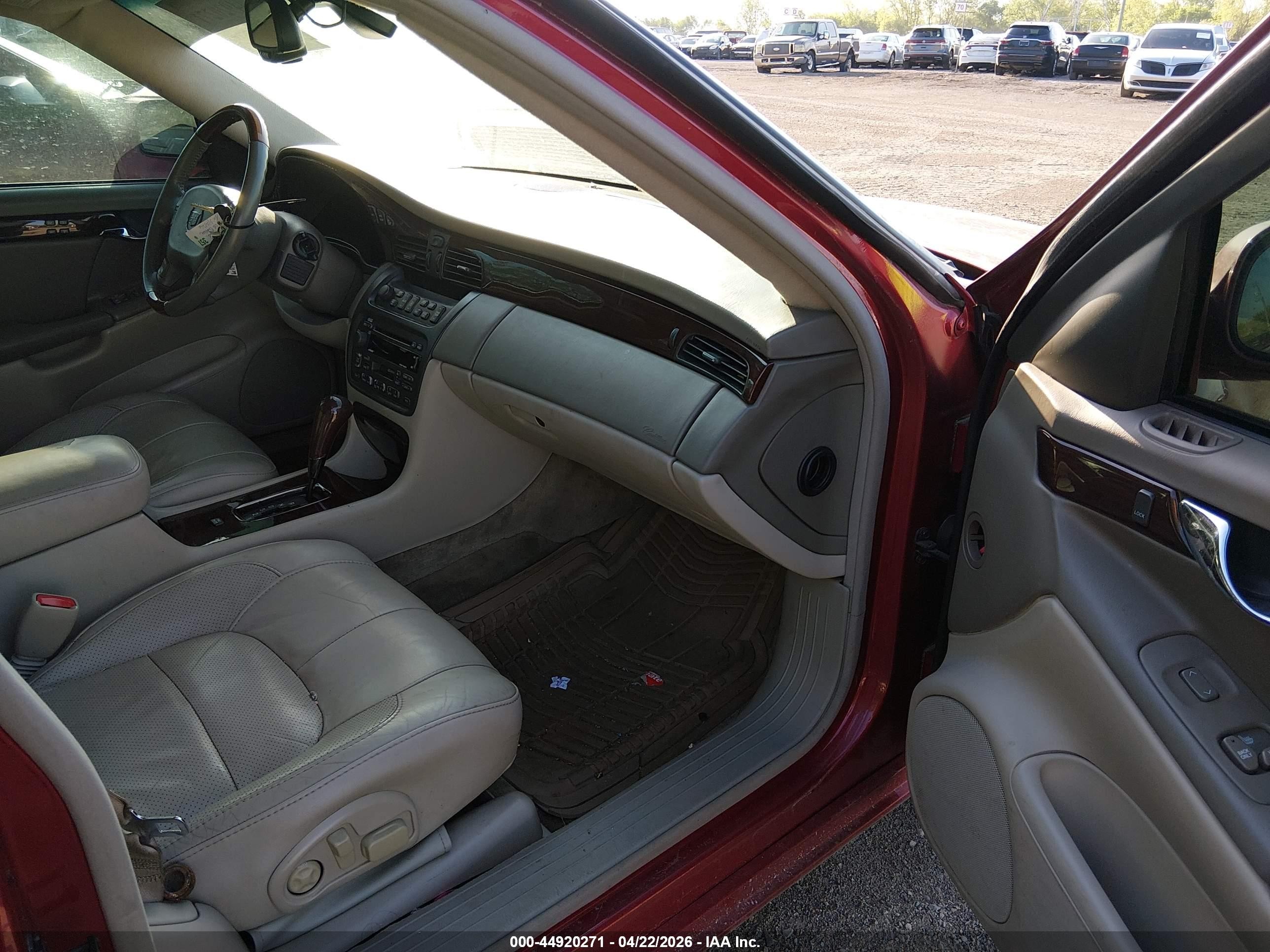 2003 Cadillac Deville Dts Red vin: 1G6KF57993U141609