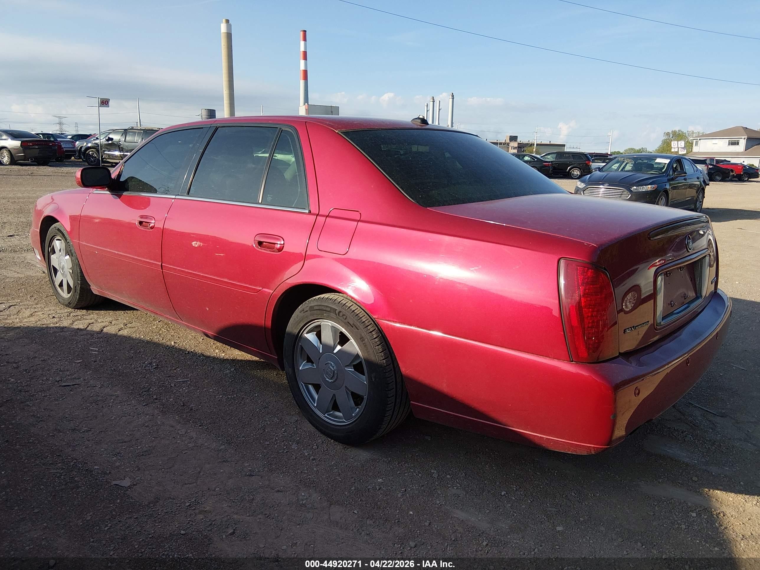 2003 Cadillac Deville Dts Red vin: 1G6KF57993U141609