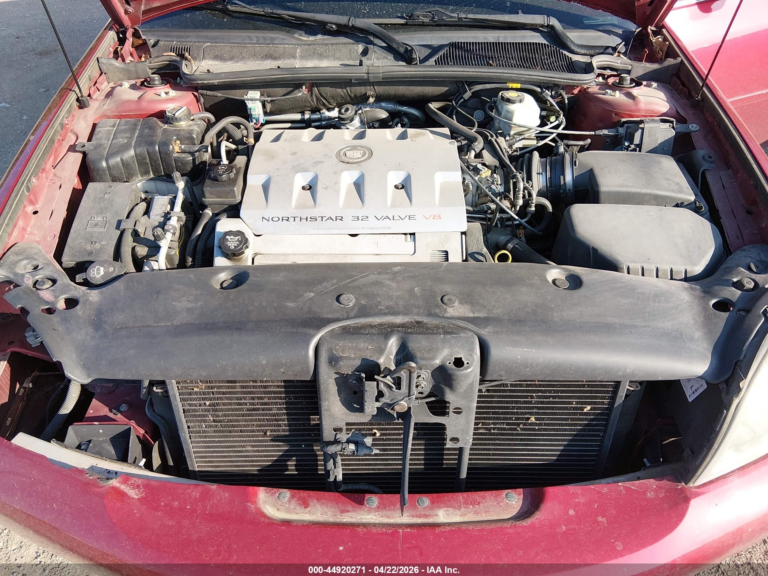 2003 Cadillac Deville Dts Red vin: 1G6KF57993U141609