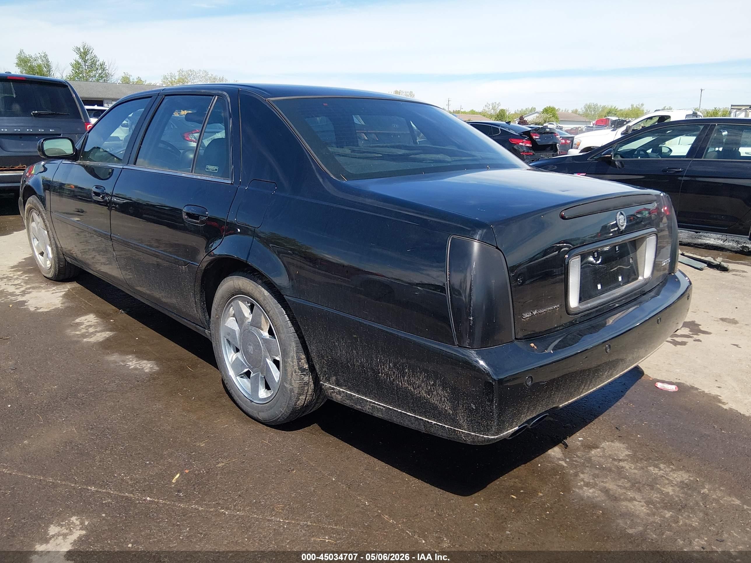 2000 Cadillac Deville Dts Black vin: 1G6KF5799YU223072