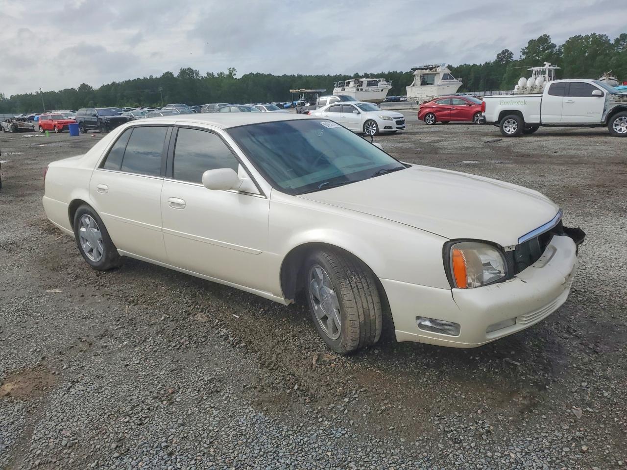2000 Cadillac Deville Dts White vin: 1G6KF5799YU354597