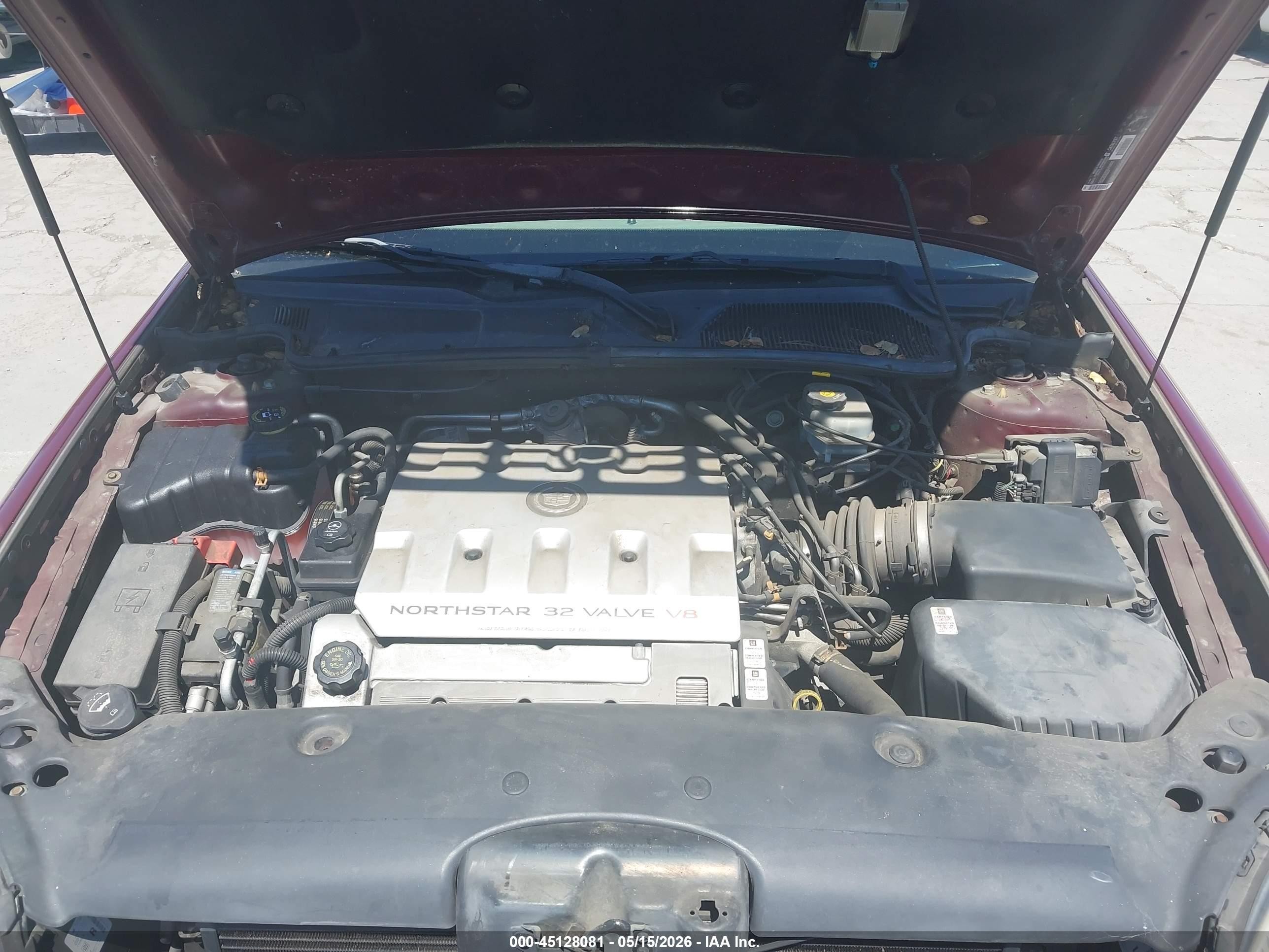 2002 Cadillac Deville Dts Red vin: 1G6KF579X2U232225