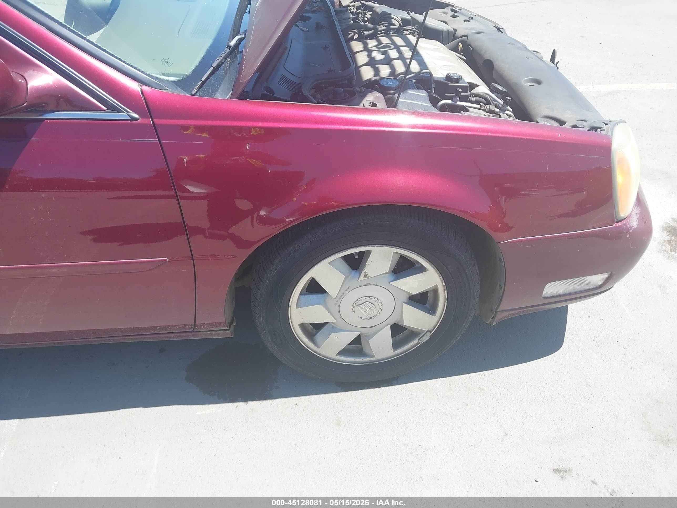 2002 Cadillac Deville Dts Red vin: 1G6KF579X2U232225