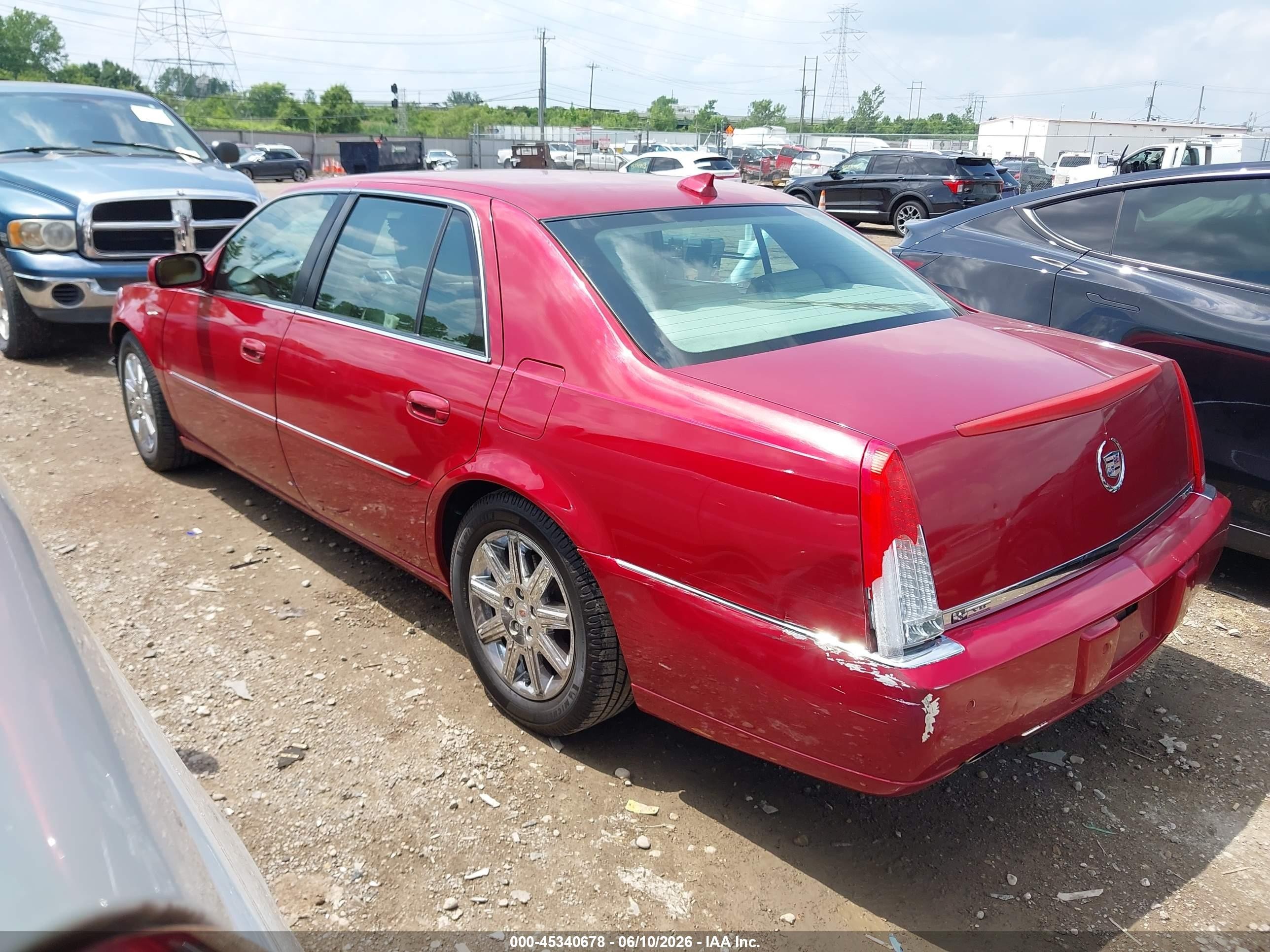 2011 Cadillac Dts Premium Collection Red vin: 1G6KH5E62BU145891