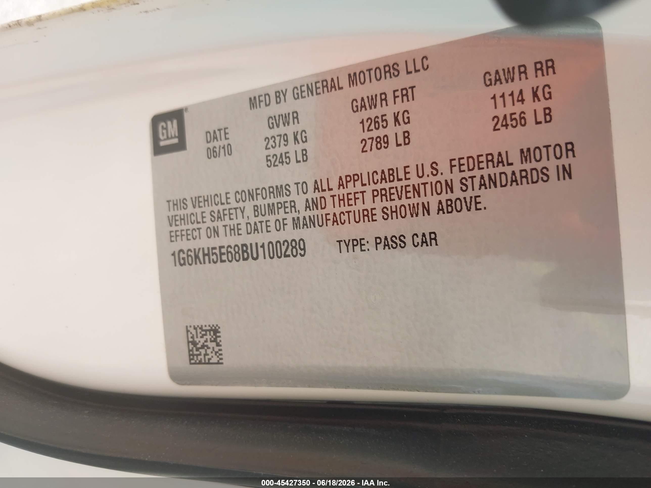 2011 Cadillac Dts Premium Collection White vin: 1G6KH5E68BU100289