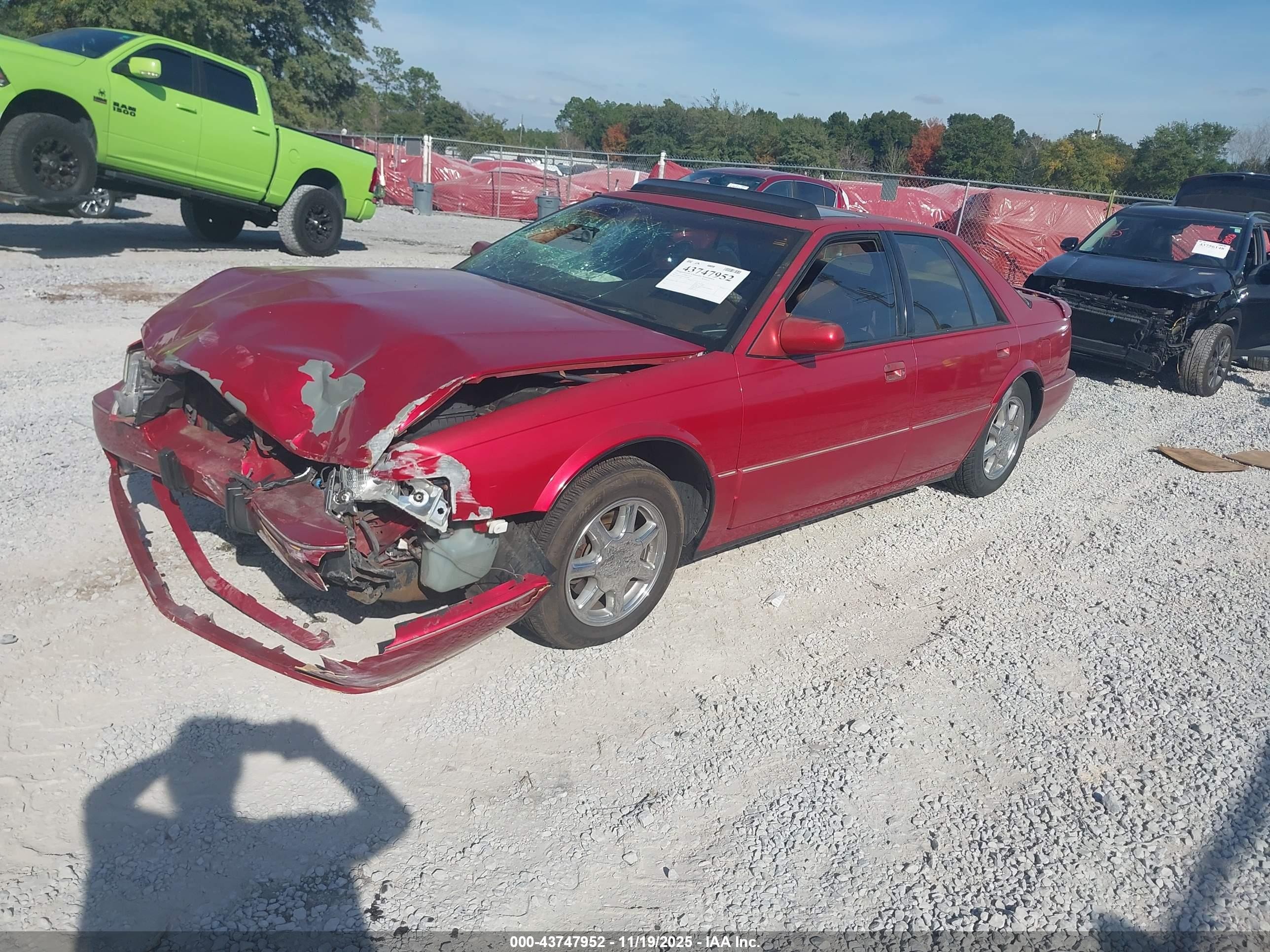 1997 Cadillac Seville Sts Red vin: 1G6KY529XVU837450
