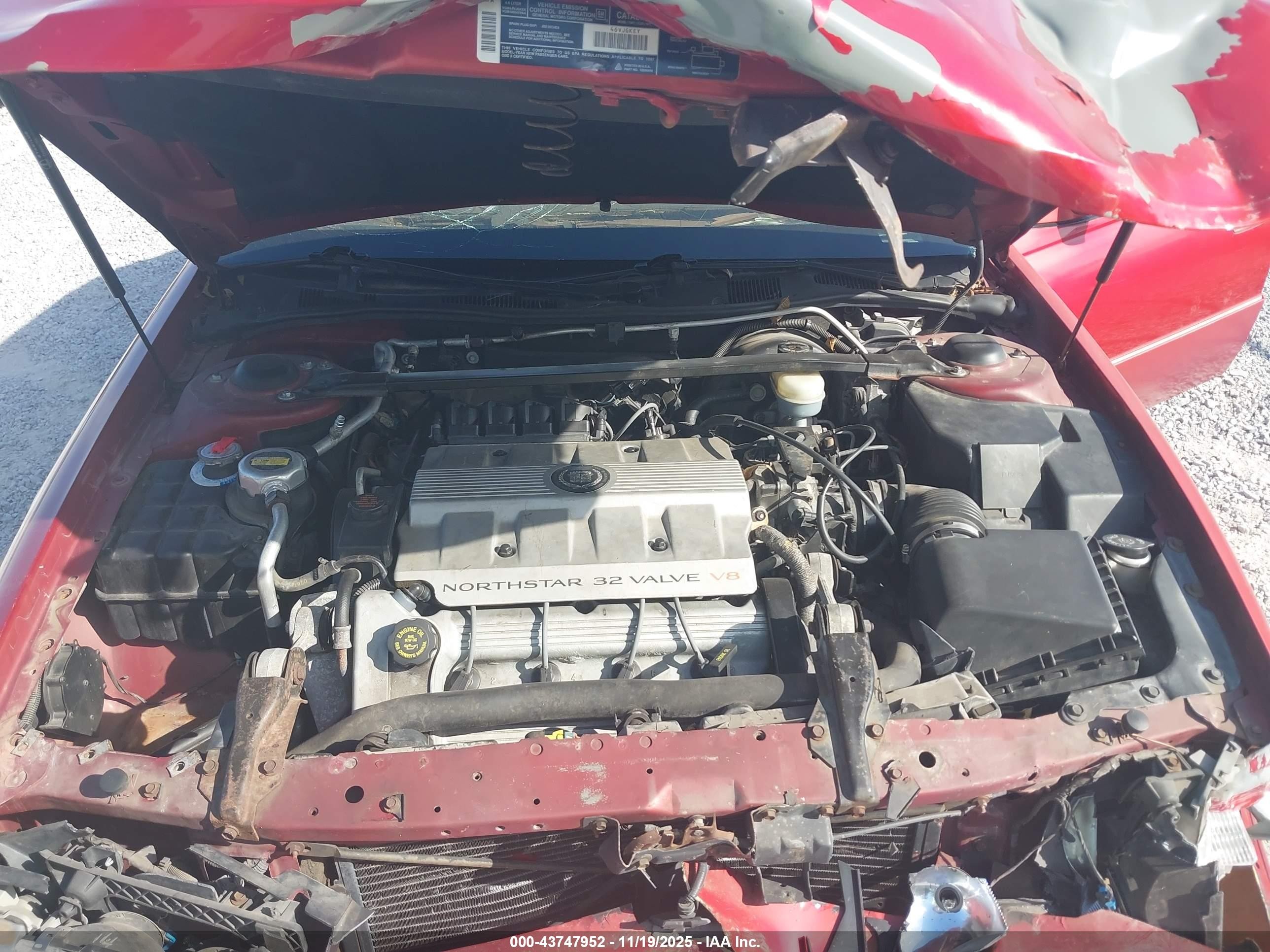 1997 Cadillac Seville Sts Red vin: 1G6KY529XVU837450