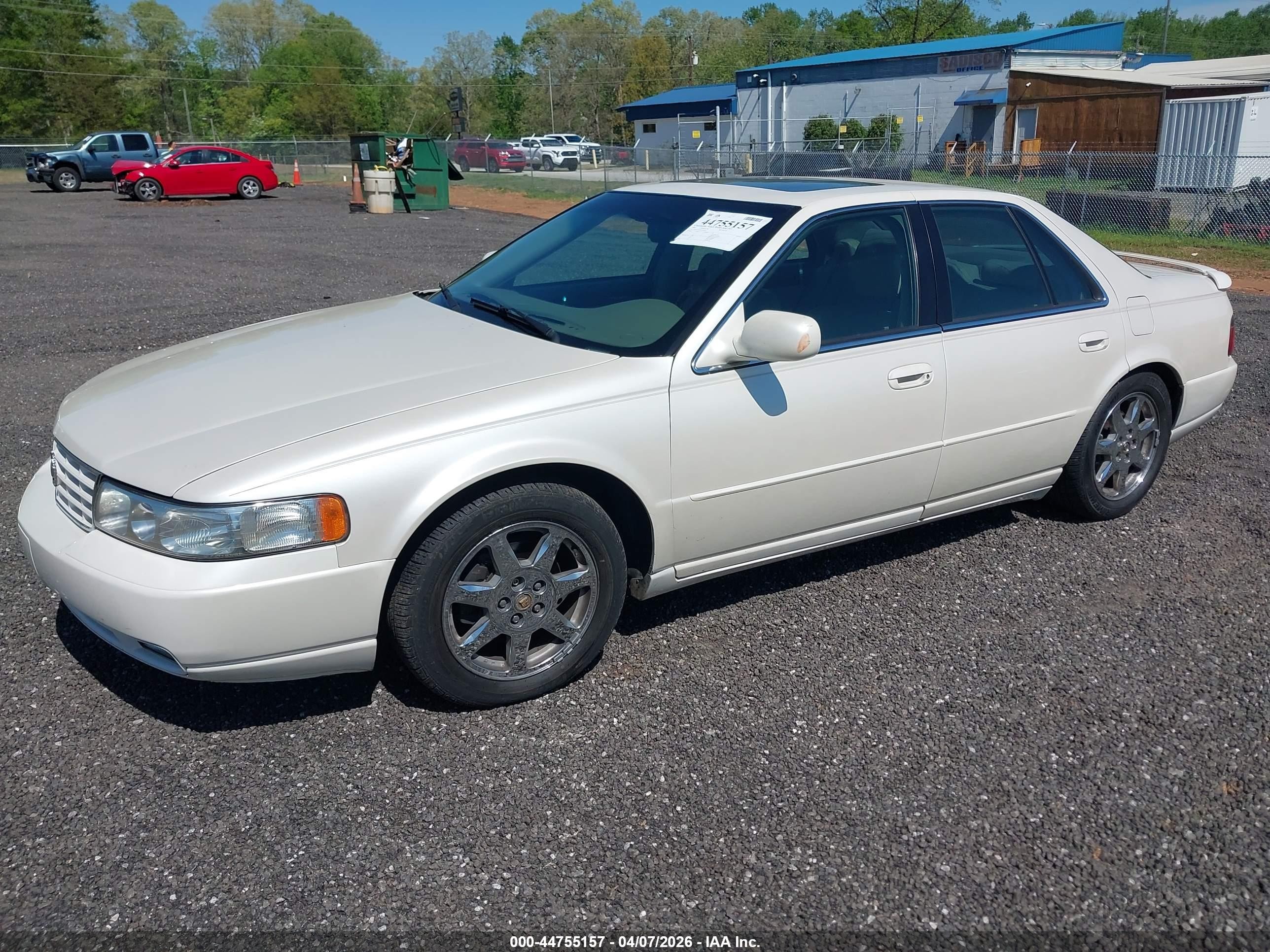 2000 Cadillac Seville Sts White vin: 1G6KY5495YU354935