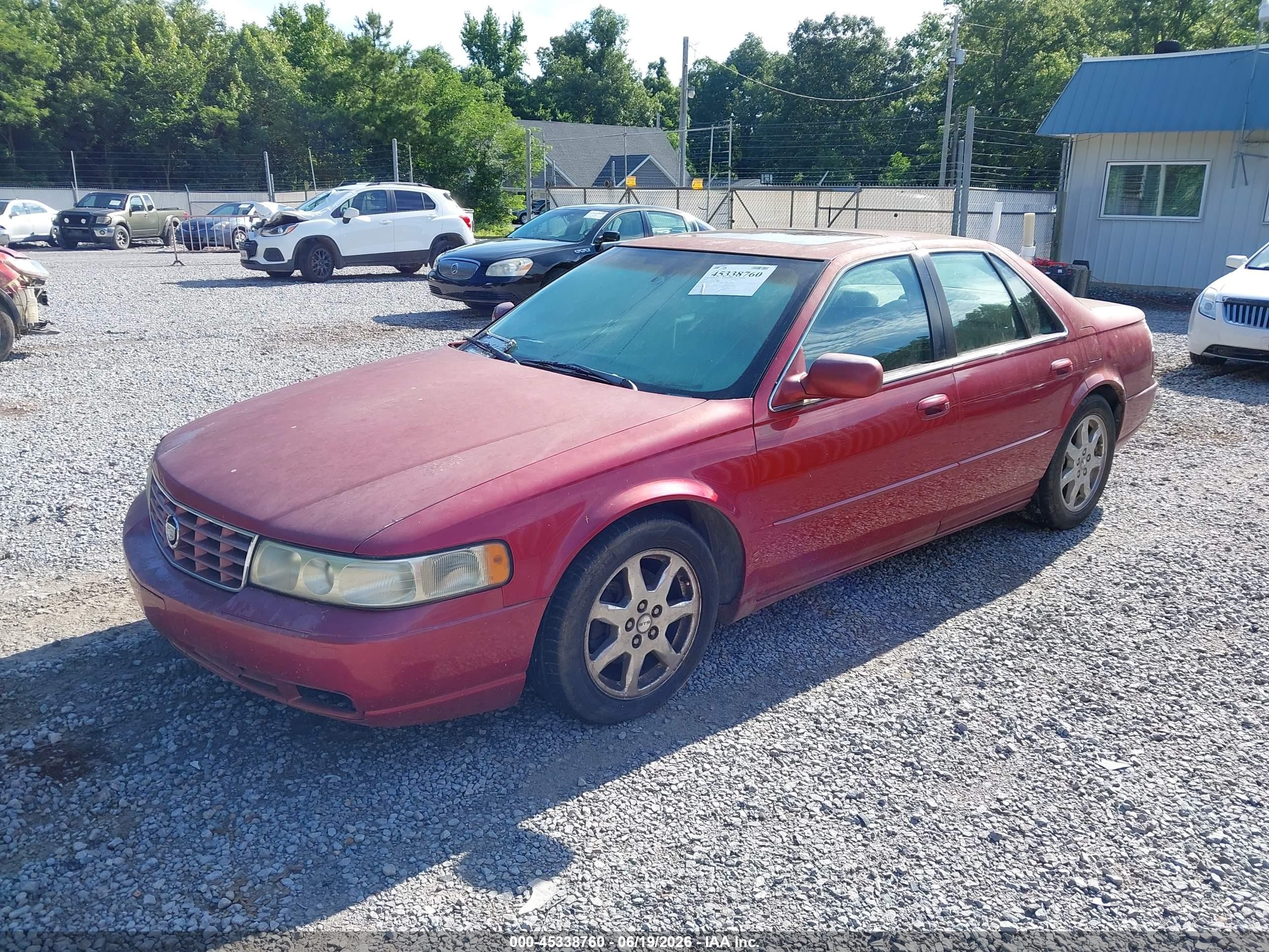 2002 Cadillac Seville Sts Red vin: 1G6KY54992U127609
