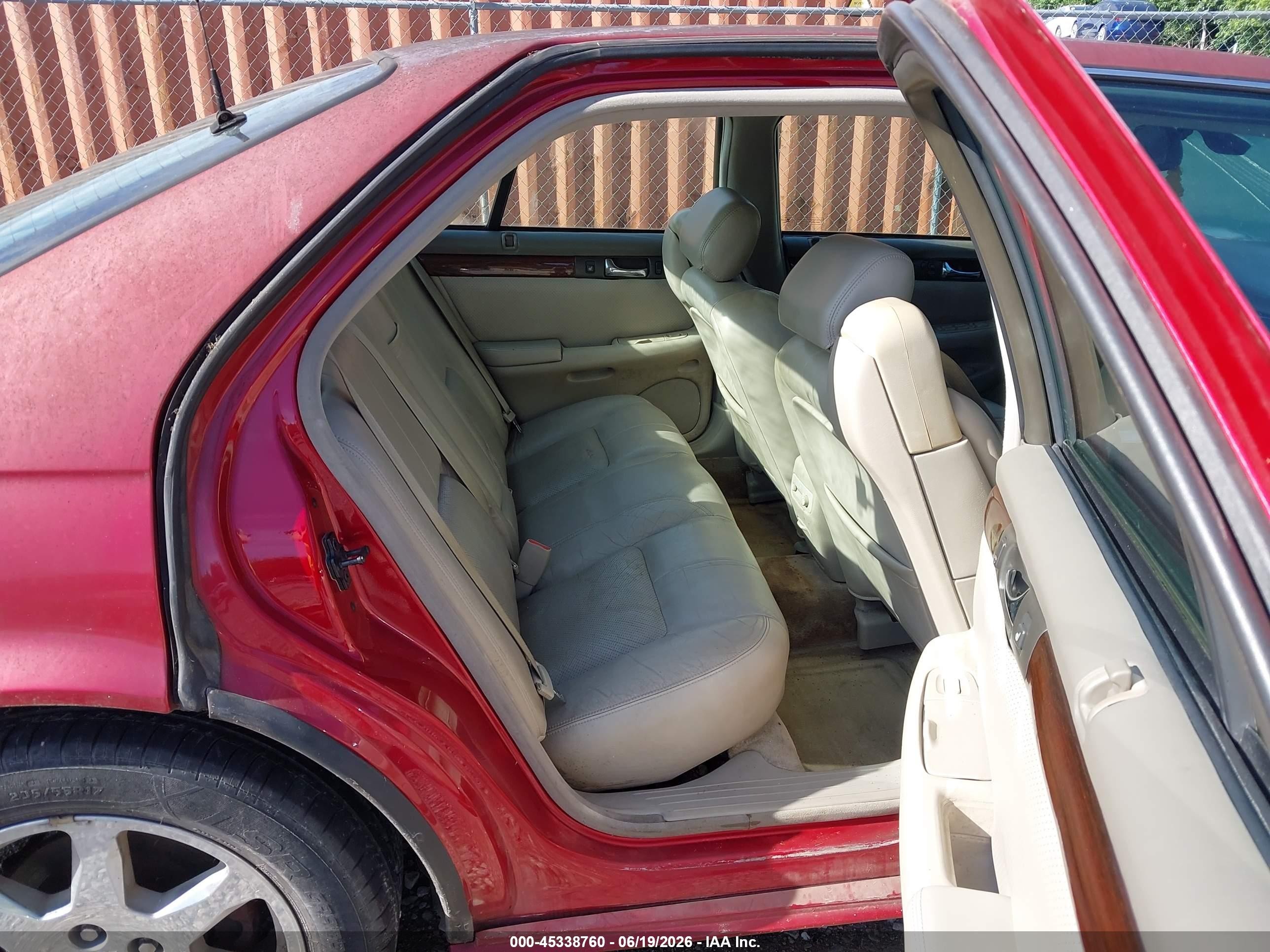 2002 Cadillac Seville Sts Red vin: 1G6KY54992U127609