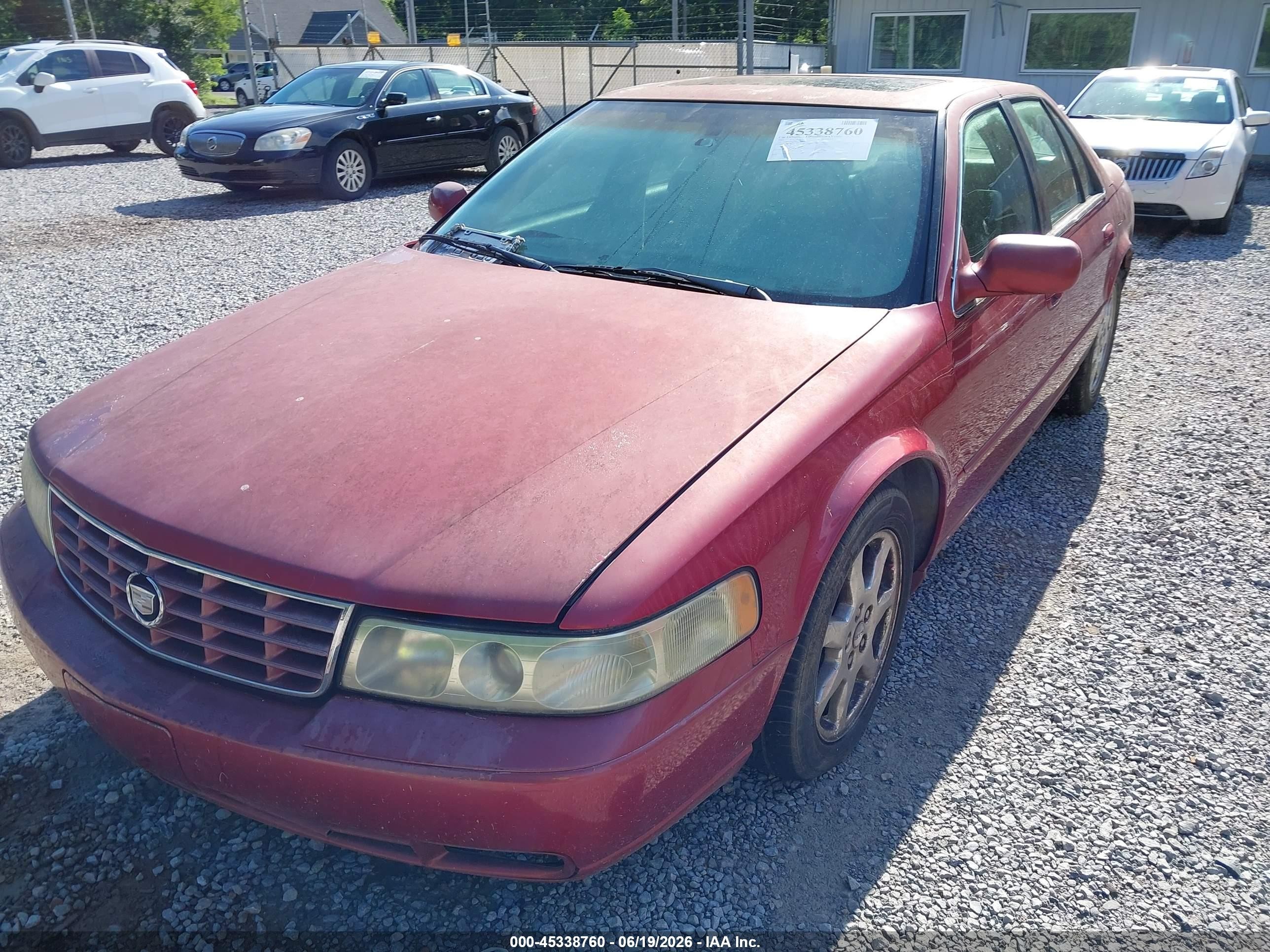 2002 Cadillac Seville Sts Red vin: 1G6KY54992U127609