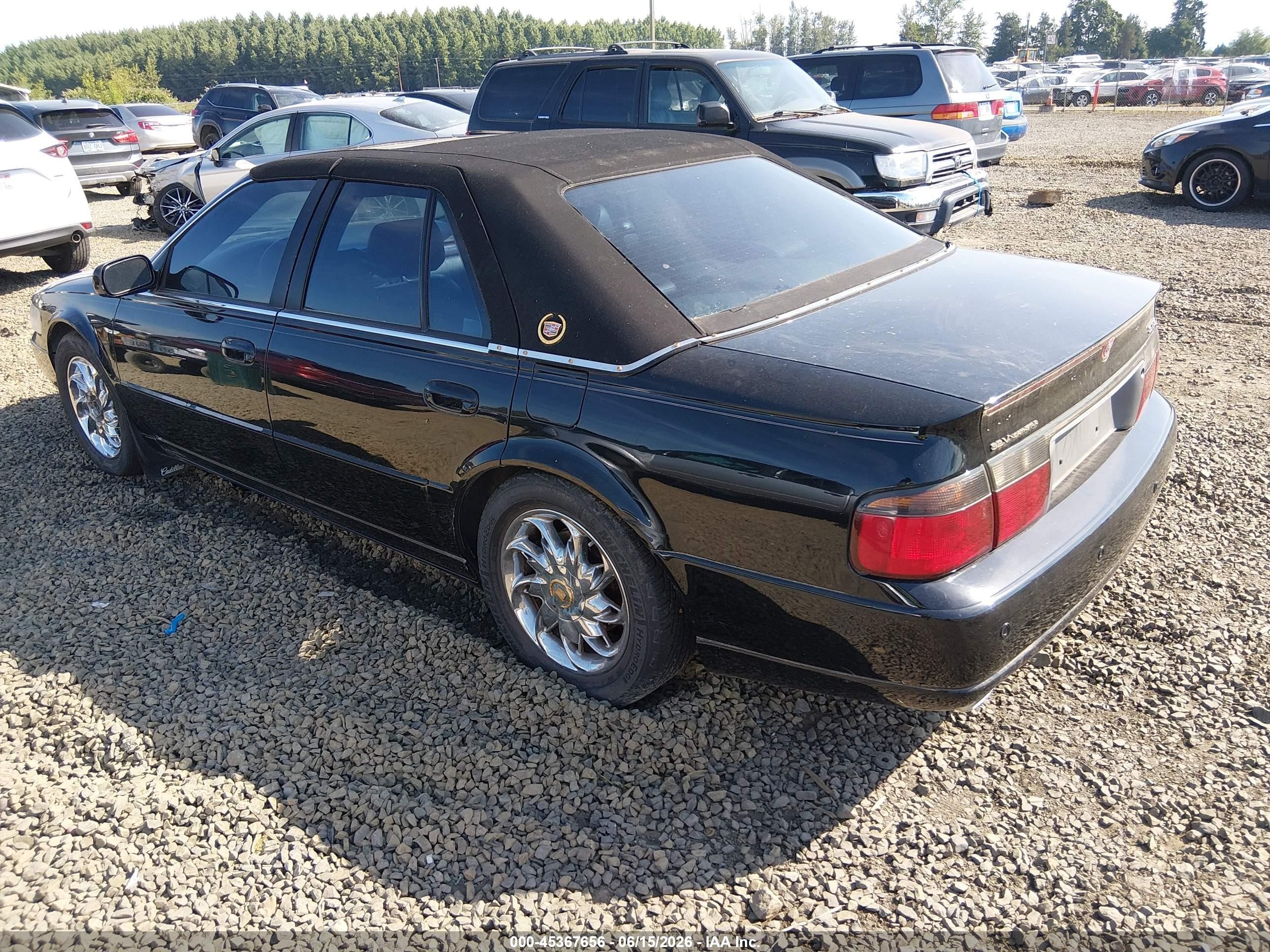 2002 Cadillac Seville Sts Черный vin: 1G6KY54992U169262